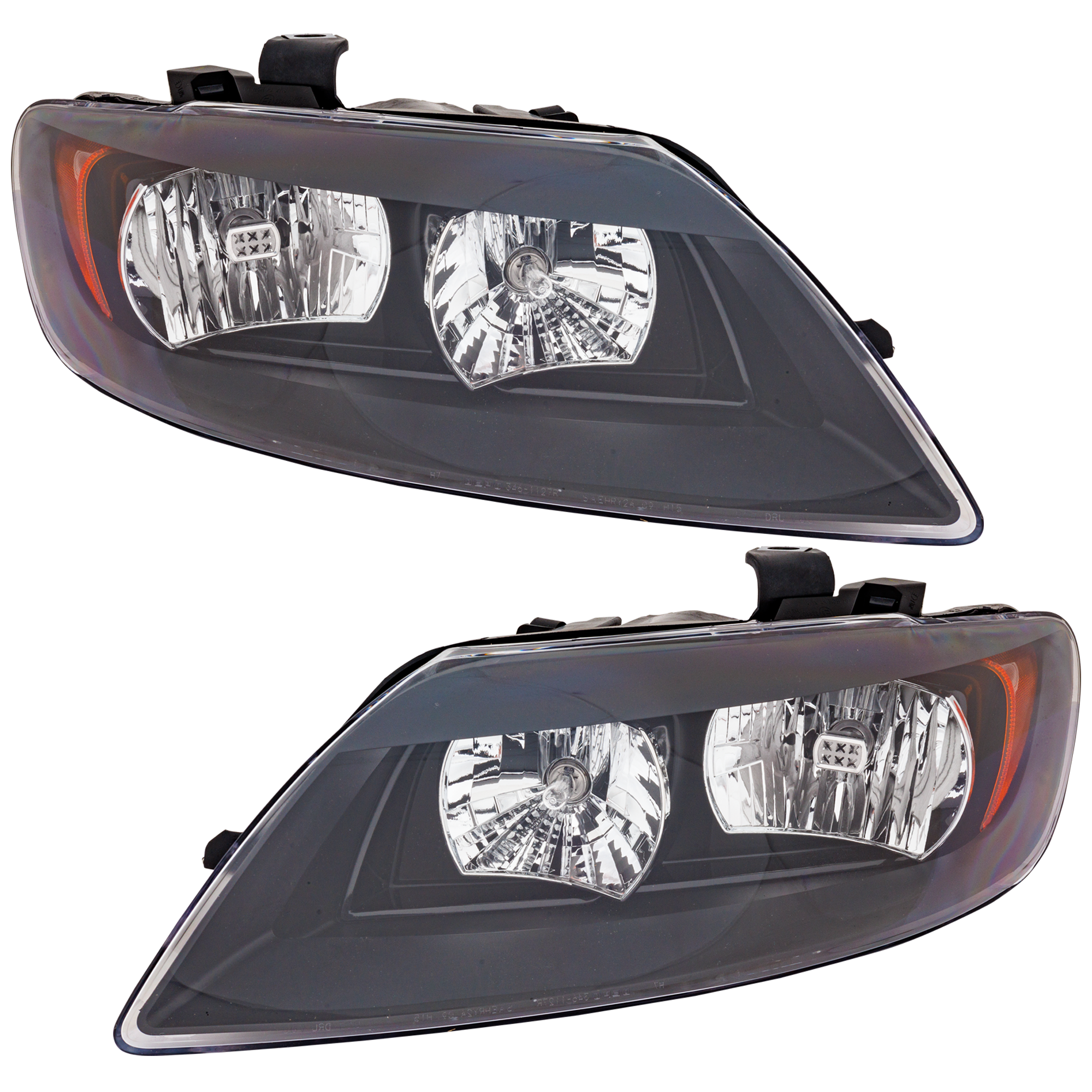 AM Q7-10-15 HEAD LAMP RH AND LH Assembly Halogen CAPA SKU SET RA10010051AQ Partslink AU2503168C AU2502168C OEM 4L0941004AJ 4L0941003AJ