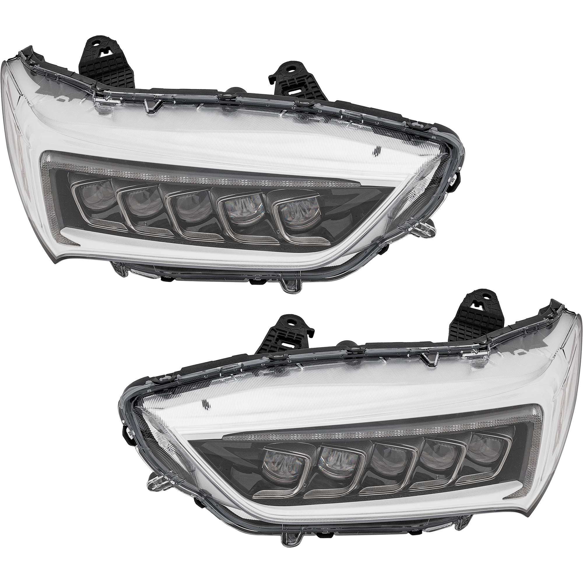 AM TLX 18-20 HEAD LAMP RH AND LH Assembly LED w o Logo Advance Base Elite Technology Model Sedan SKU SET RA10010053A Partslink AC2503131 AC2502131 OEM 33100TZ3A51-33150TZ3A51