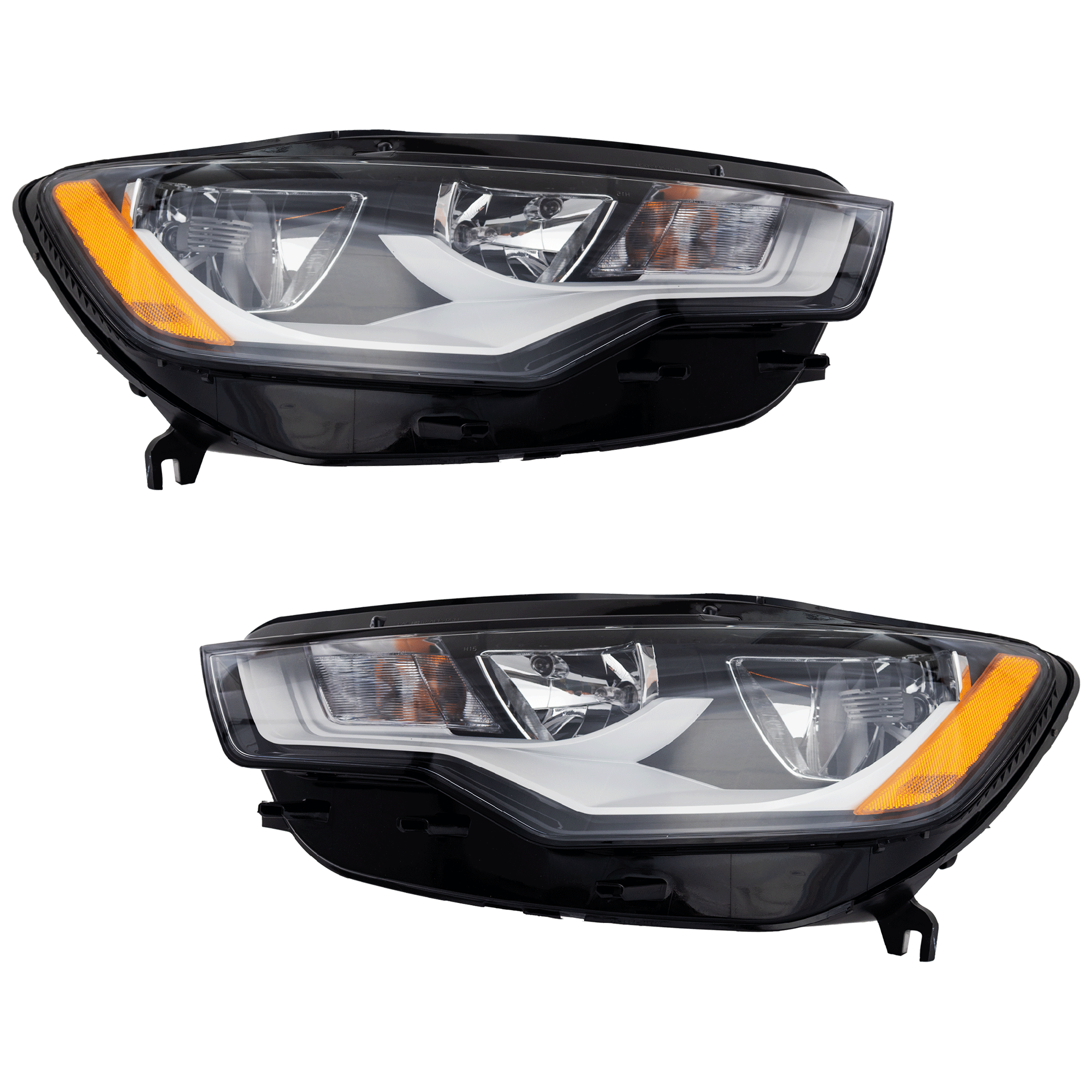 AM A6 S6-12-18 HEAD LAMP RH AND LH Assembly Halogen CAPA SKU SET RA10010057AQ Partslink AU2503171C AU2502171C OEM 4G0941004P 4G0941003P