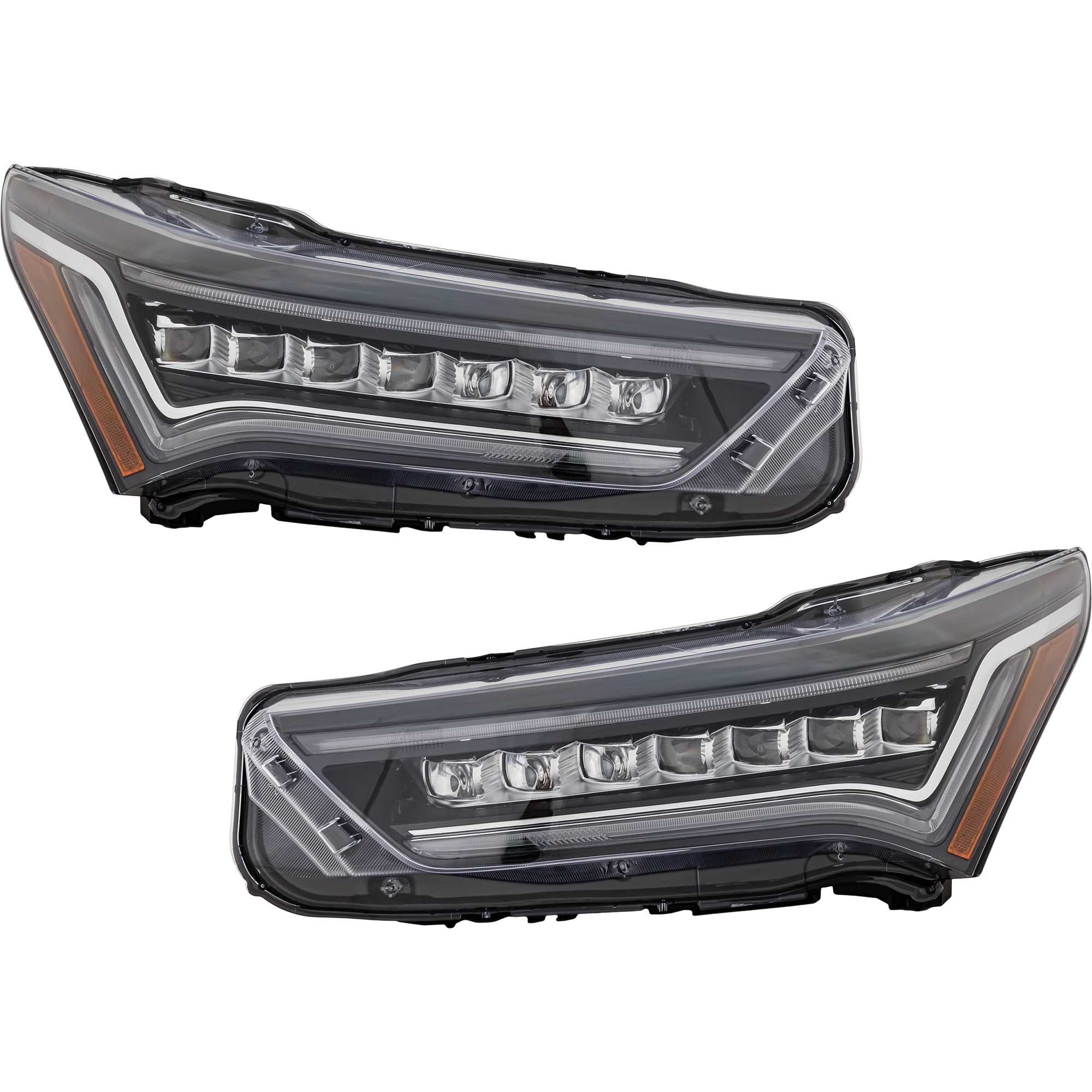 AM RDX 19-23 HEAD LAMP RH AND LH Assembly LED A Spec A Spec Advance Platinum Elite Advance Base Elite Technology Models w o Adaptive Headlight SKU SET RA10010061A Partslink AC2503140 AC2502140 OEM 33100TJBA21-33150TJBA21