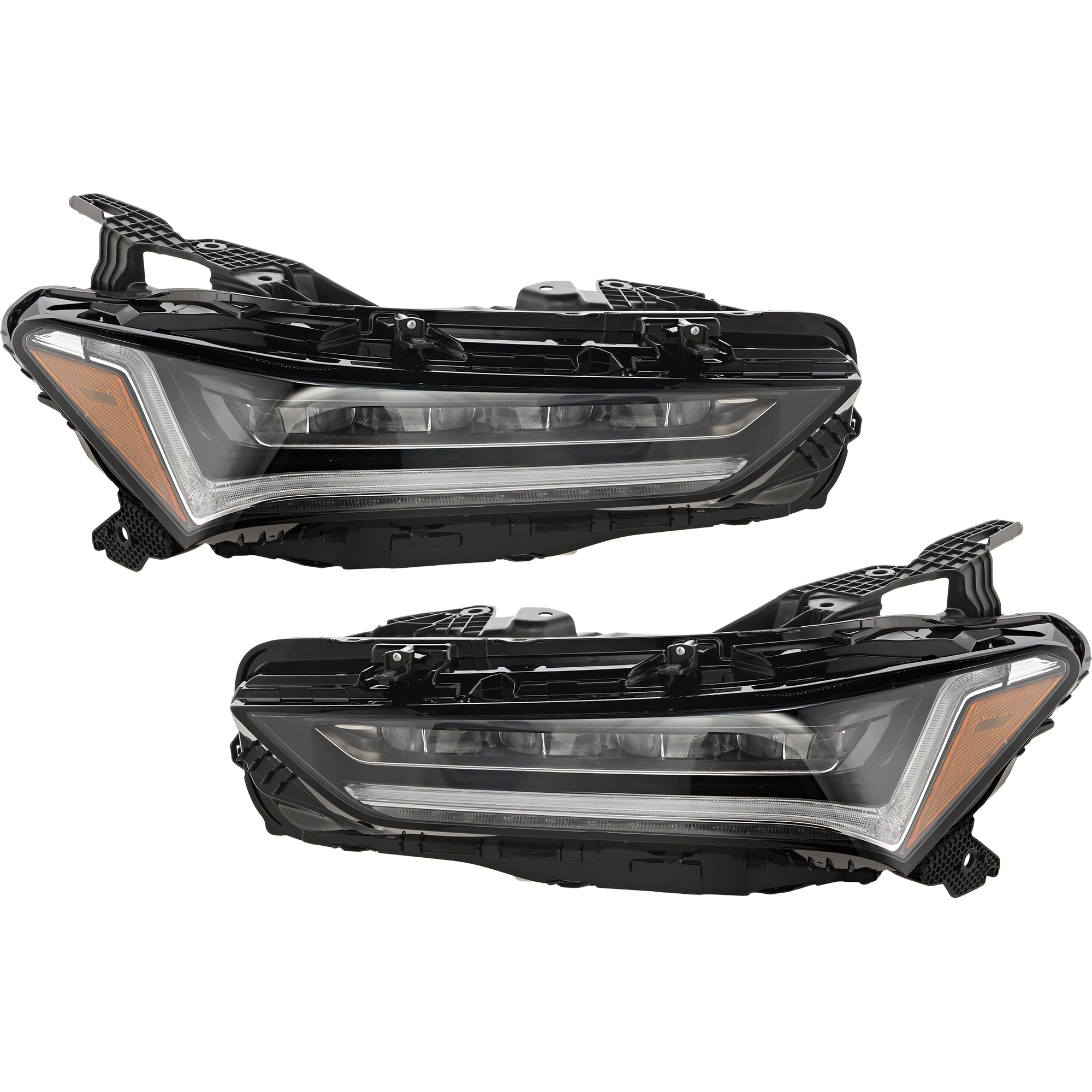 AM TLX 21-23 HEAD LAMP RH AND LH Assembly LED w o Logo Base Model SKU SET RA10010063A Partslink AC2503137 AC2502137 OEM 33100TGVA04-33100TGVA03-33150T