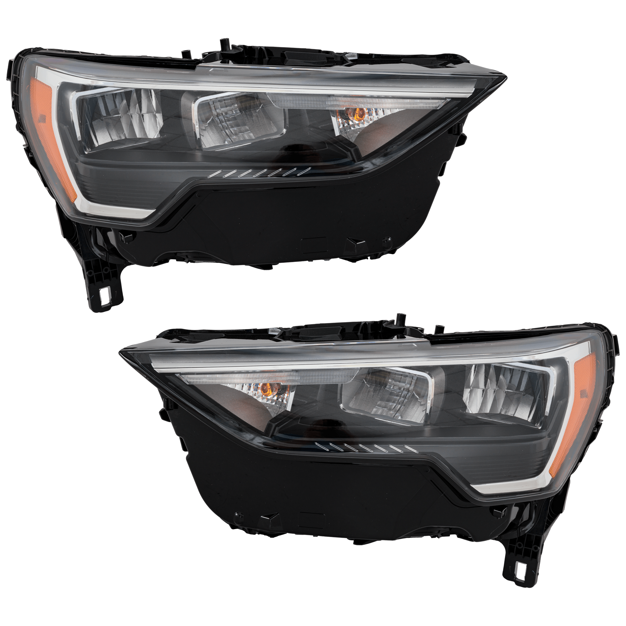 AM Q3-19-23 HEAD LAMP RH AND LH Assembly LED w o Adaptive Headlights w o Side Maker Bulb and Signal Bulb SKU SET RA10010073U Partslink AU2502222 AU2503222 OEM 83A941011B 83A941012B