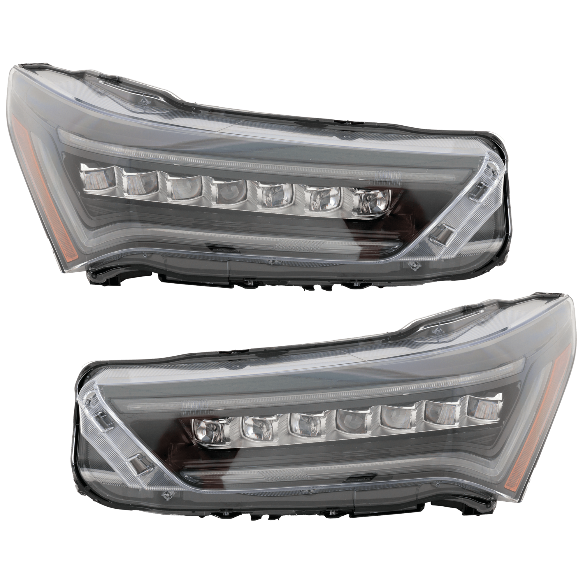 AM RDX 22-23 HEAD LAMP RH AND LH Assembly LED w o Adaptive Headlight A Spec A Spec Advance Platinum Elite Model CAPA SKU SET RA10010077AQ Partslink AC2502142C AC2503142C OEM 33100TJBA51-33150TJBA51