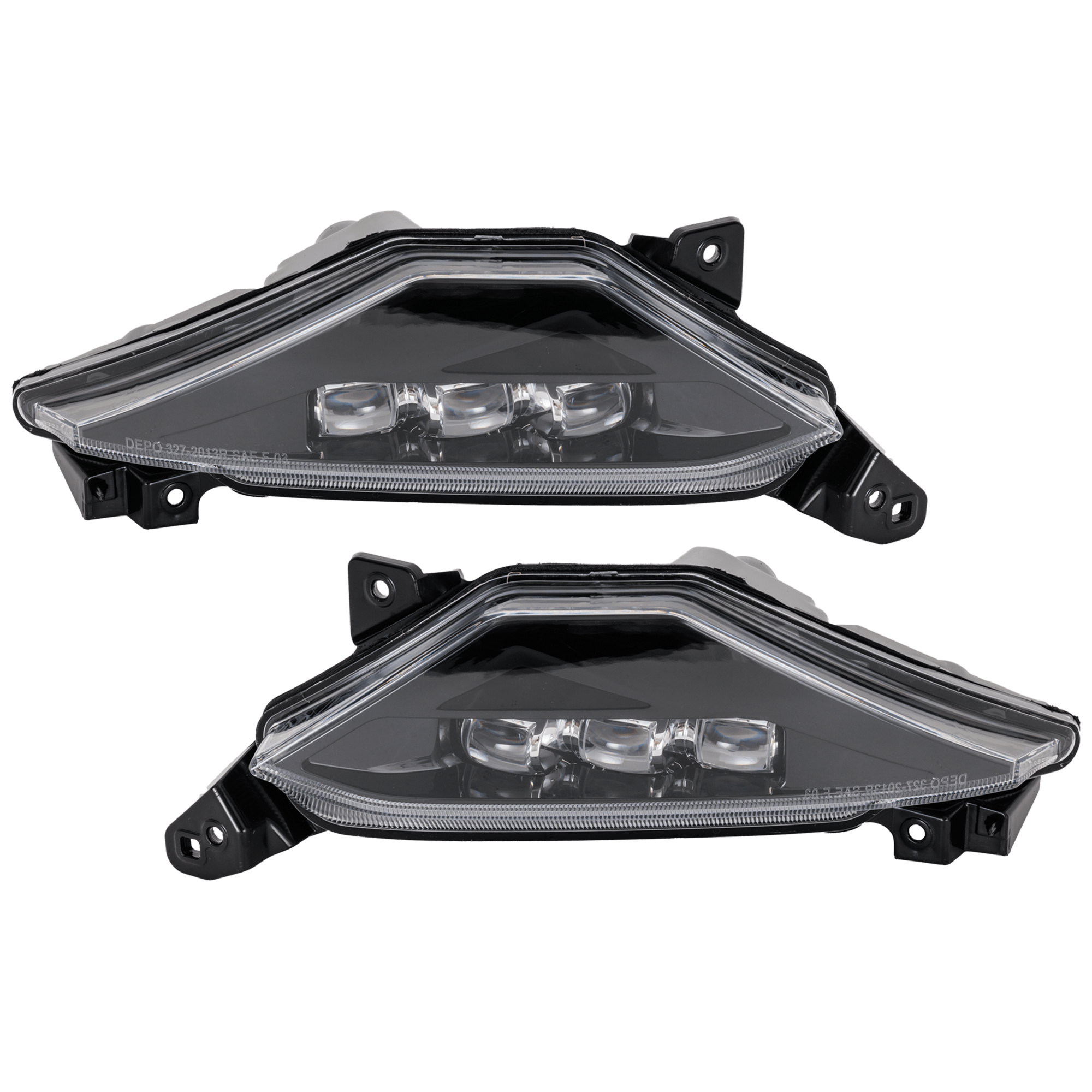 AM MDX 22-22 FOG LAMP RH AND LH Assembly LED Advance A Spec Platinum Elite Models CAPA SKU SET RA10750017AQ Partslink AC2592116C AC2593116C OEM 33900TYAA02-33950TYAA02