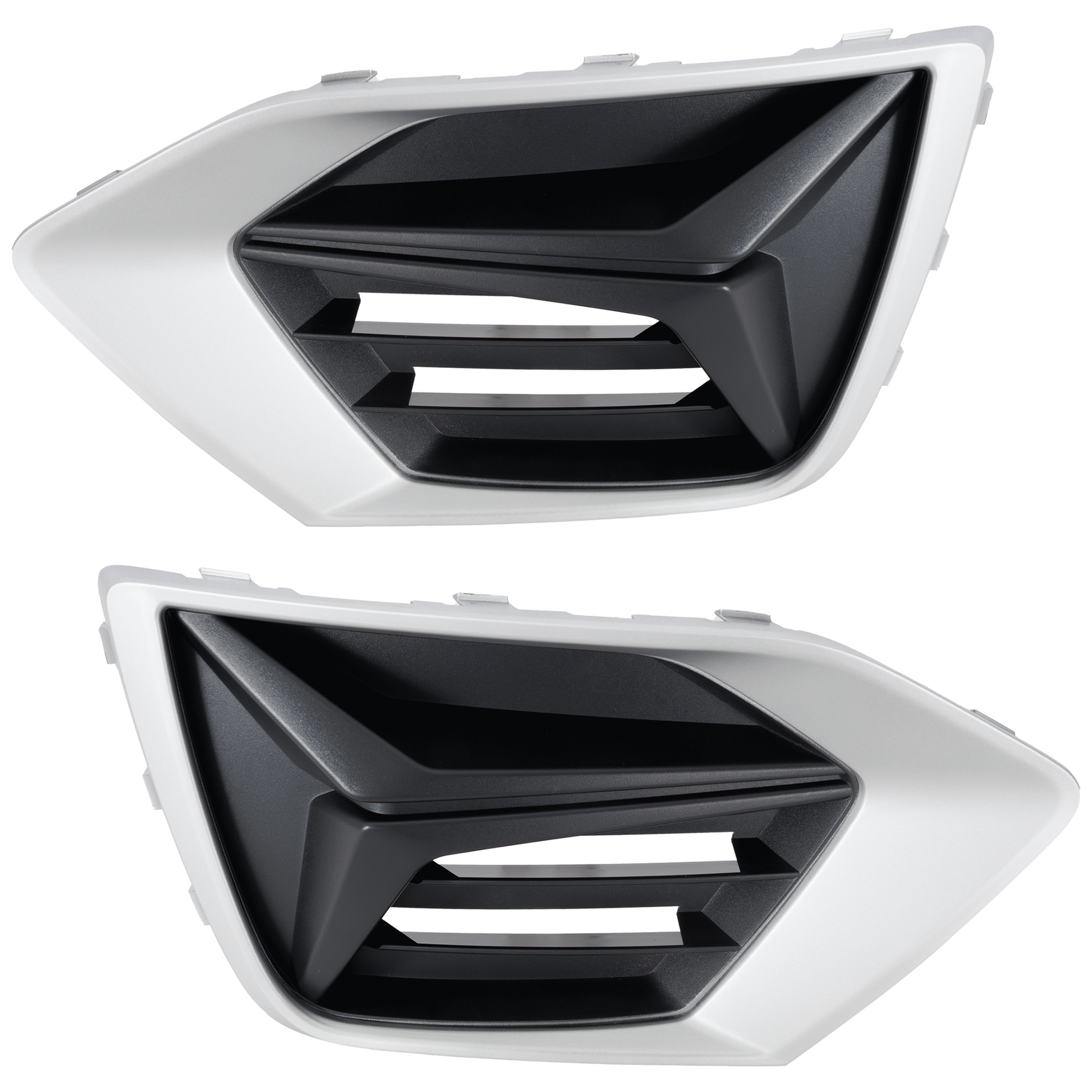 AM Q3-19-23 FOG LAMP COVER RH AND LH Outer Textured w Glossy Gray Trim w o S Line Package SKU SET RA10770011 Partslink AU1038156 AU1039156 OEM 83A807671TB2-83A807672TB2