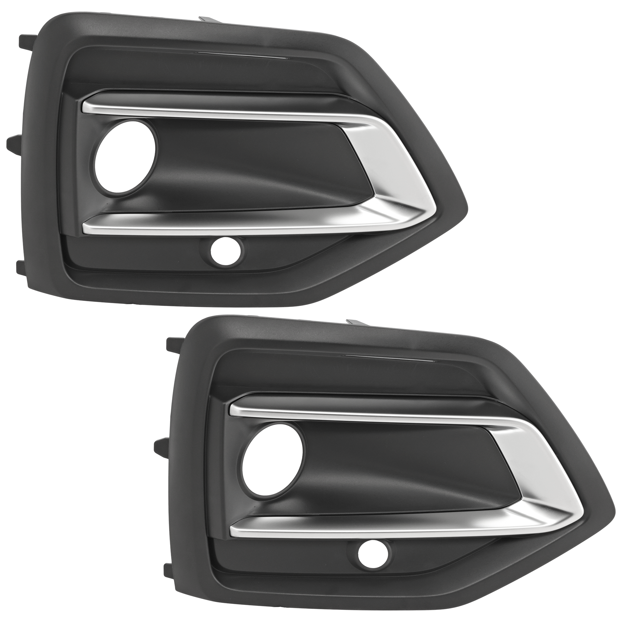 AM Q5-21-23 FOG LAMP MOLDING RH AND LH Side Textured Black Satin Nickle w o S Line Package SKU SET RA10770013 Partslink AU1038150 AU1039150 OEM 80A807679AFCOX 80A807680AFCOX