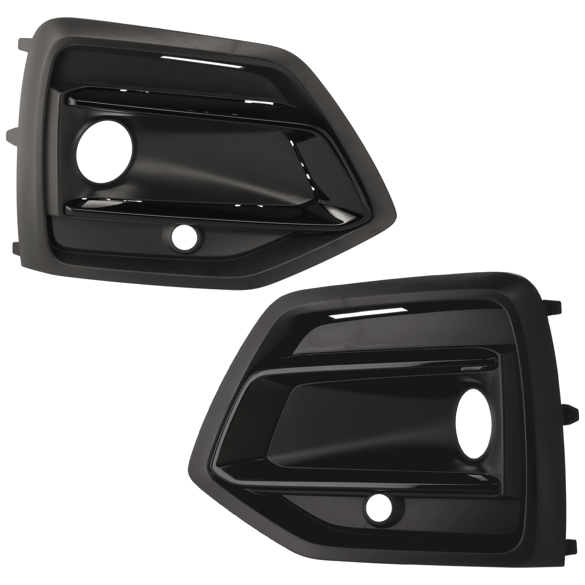 AM Q5-21-23 FOG LAMP MOLDING RH AND LH Side Textured Gloss Black w o S Line Package SKU SET RA10770015 Partslink AU1038158 AU1039158 OEM 80A807679AFBMT 80A807680AFBMT