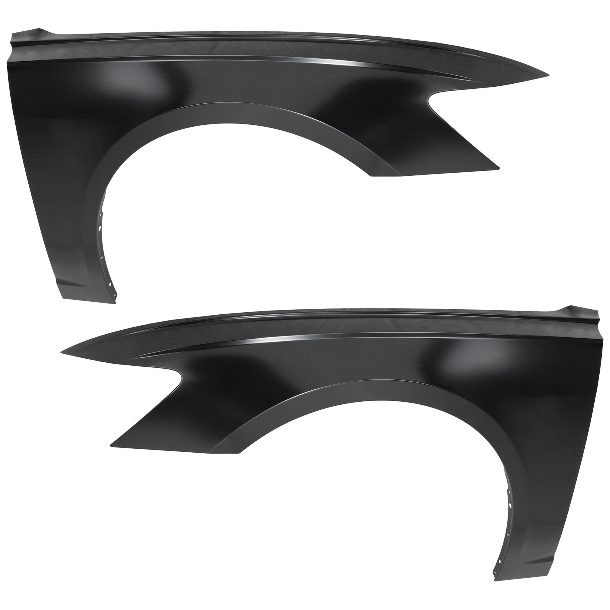 AM A6 QUATTRO 19-23 FRONT FENDER RH AND LH Primed Aluminum CAPA SKU SET RA22010019Q Partslink AU1241143C AU1240143C OEM 4K0821106B 4K0821105B