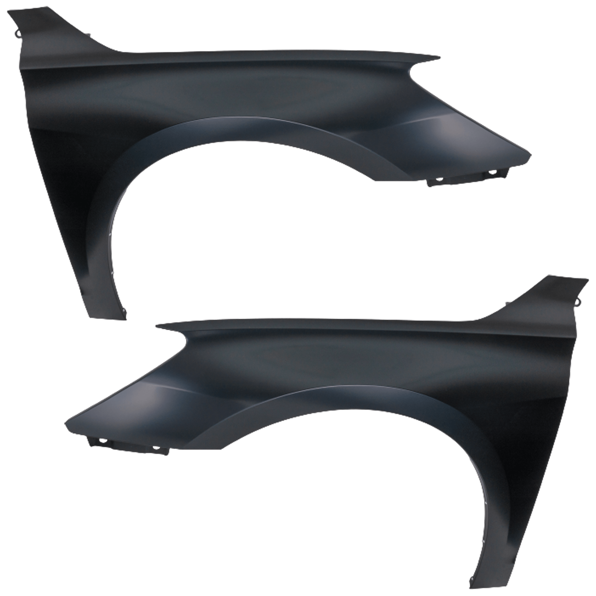AM A3 A3 QUATTRO 22-23 FRONT FENDER RH AND LH Black Steel w o Lamp Hole SKU SET RA22010027 Partslink AU1241148 AU1240148 OEM 8Y0821106A 8Y0821105B