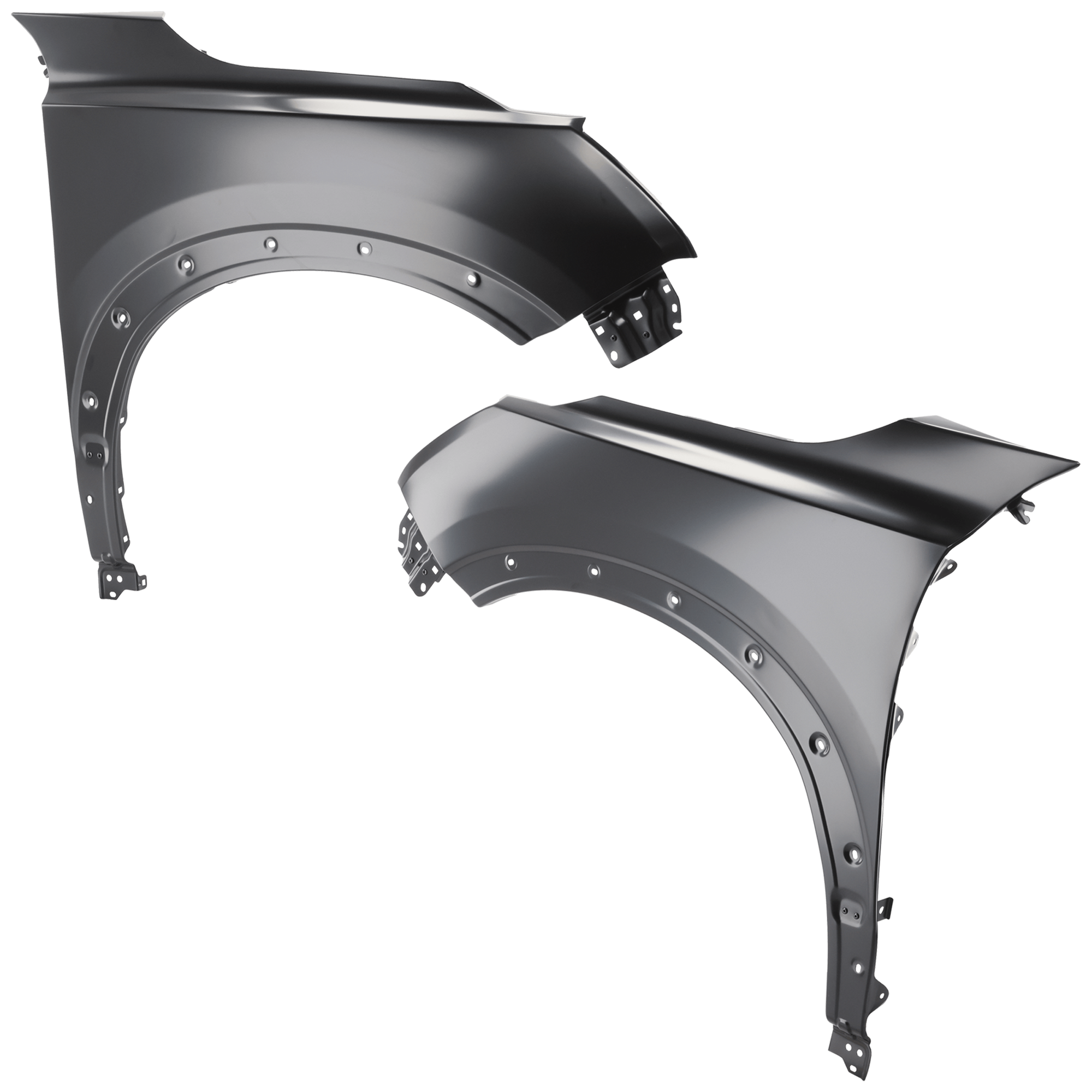 AM PATHFINDER 22-22 FRONT FENDER RH AND LH Aluminum w o Lamp Hole CAPA SKU SET RA22010033Q Partslink NI1240244C NI1241244C OEM 631006TA0A 631016TA0A