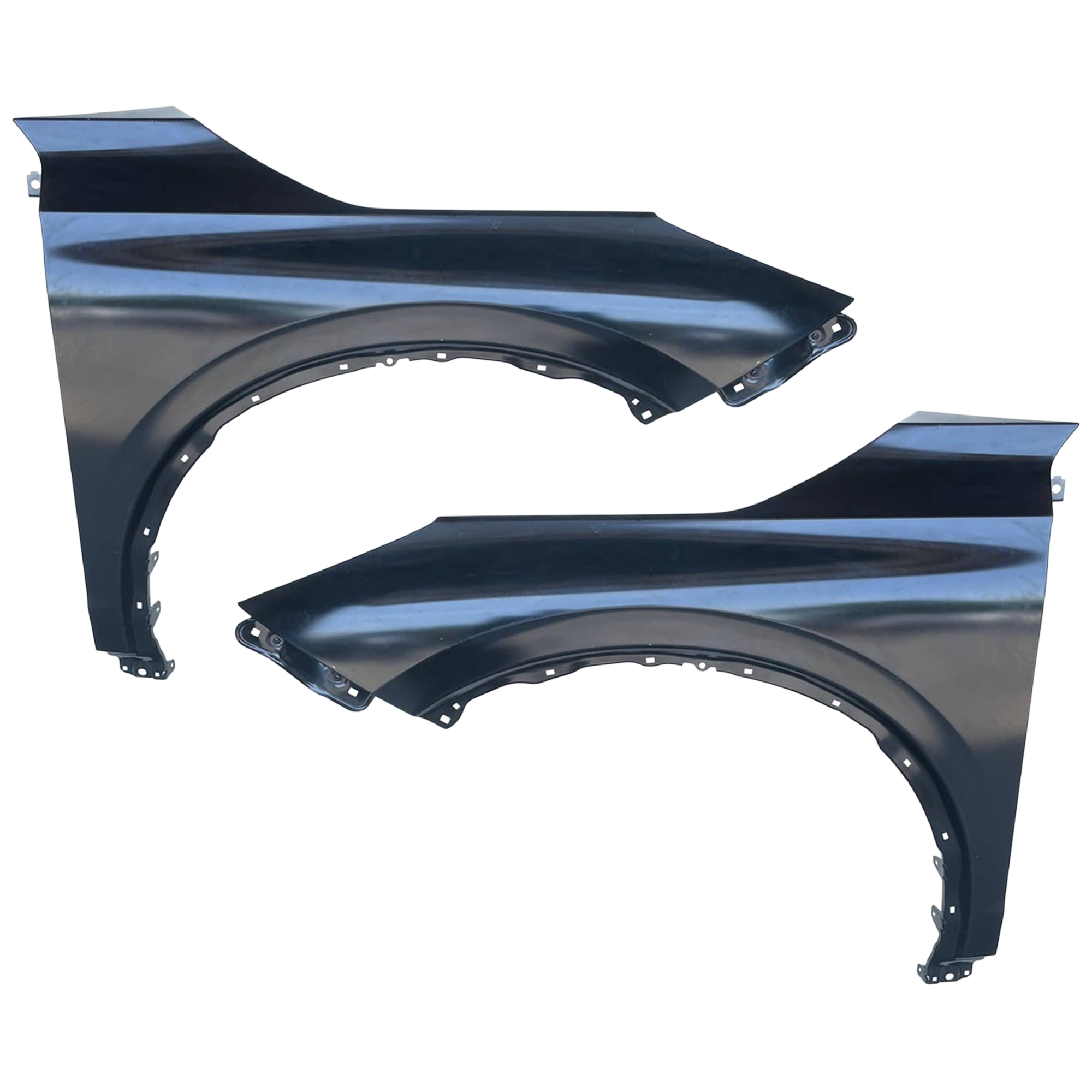 AM MDX 22-24 FRONT FENDER RH AND LH Black Aluminum CAPA SKU SET RA22010047Q Partslink AC1240133C AC1241133C OEM 60210TYAA00ZZ 60260TYAA00ZZ