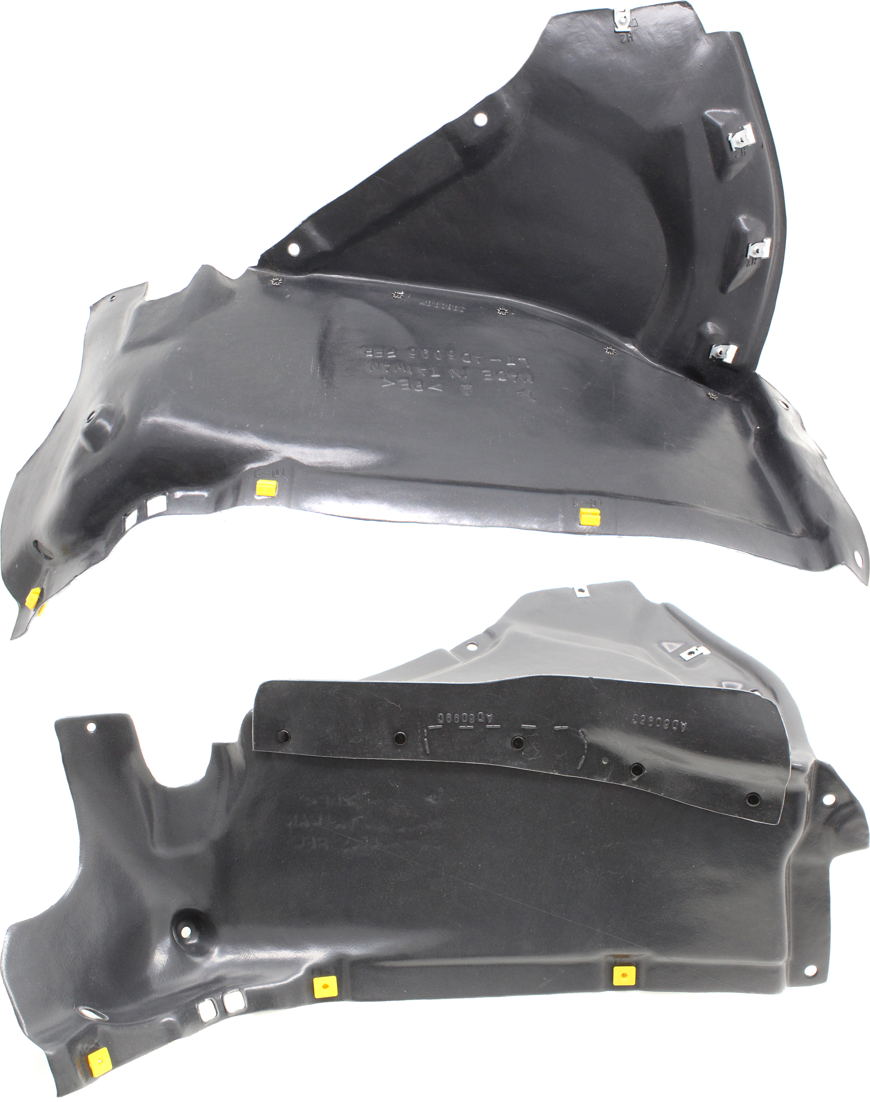 AM A4-17-18 FRONT FENDER LINER RH and LH Front Section w o S Line Pkg SKU SET RA22210007 Partslink AU1248134 AU1249134 OEM 8W0853887A PFM 8W0853888A PFM