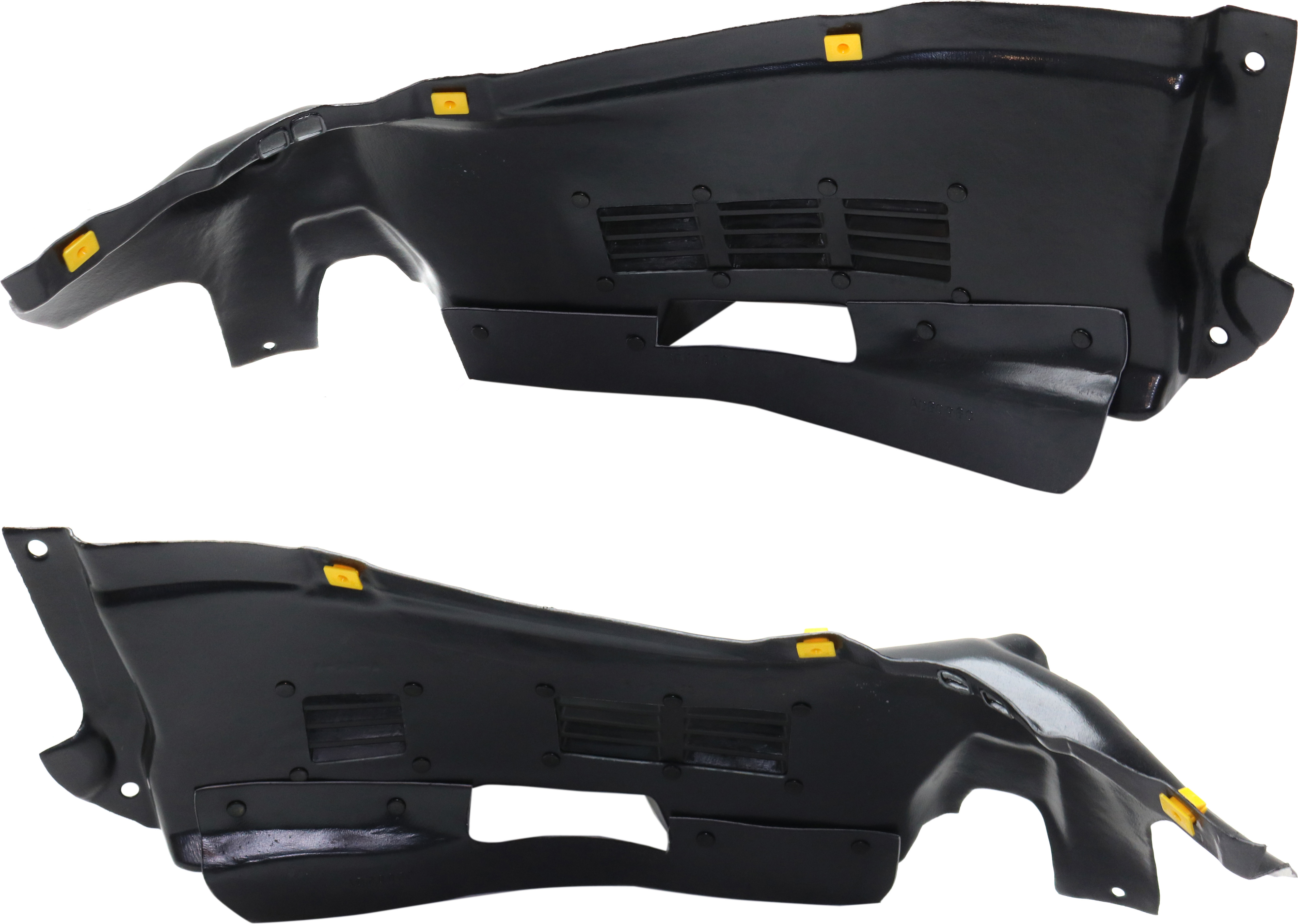 AM A4-17-18 FRONT FENDER LINER RH and LH Front Section w S Line Pkg B9 Vacuum Form SKU SET RA22210011 Partslink AU1248135 AU1249135 OEM 8W0853887C PFM 8W0853888C PFM