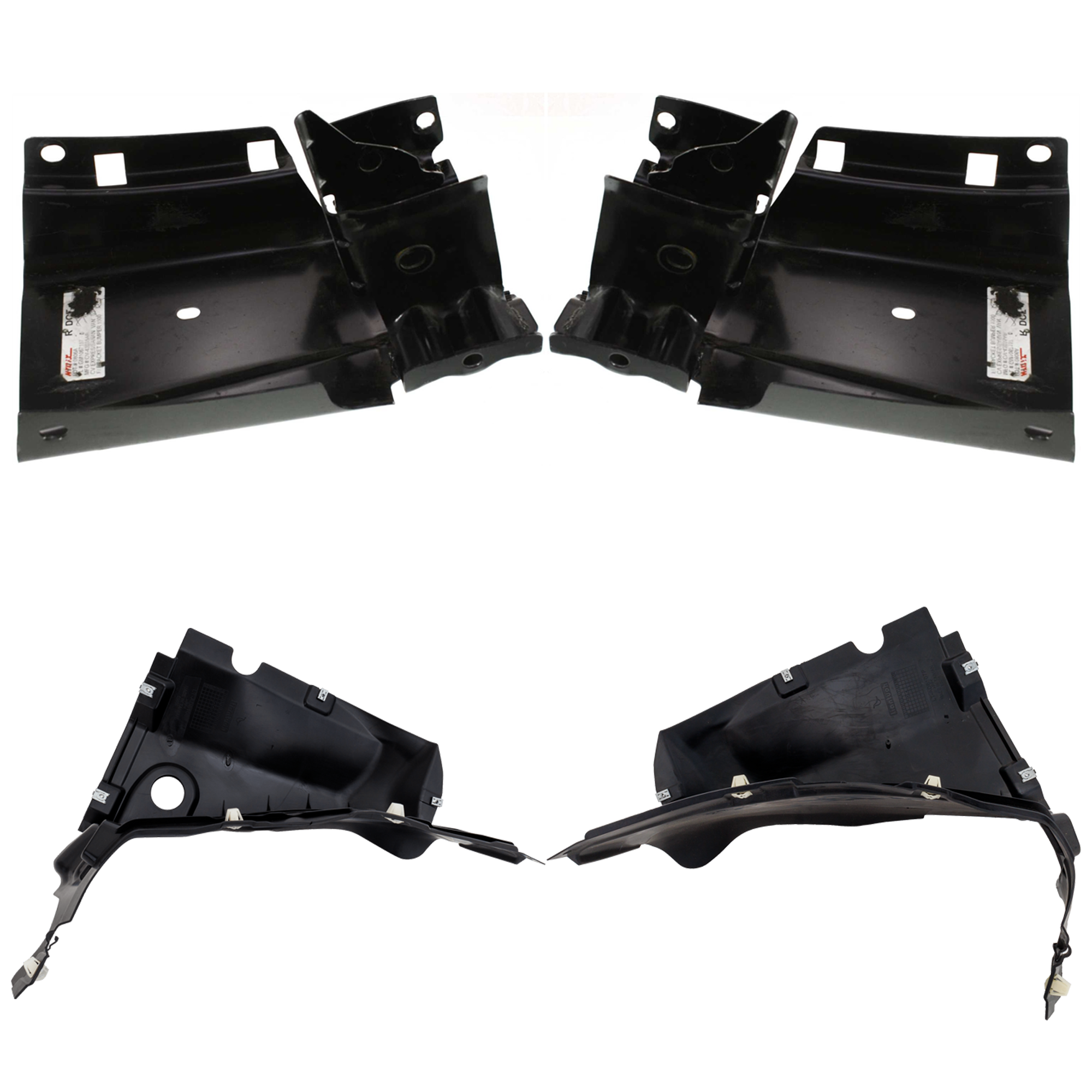AM Q5-18-20 FRONT FENDER LINER RH AND LH Front and Rear Section SKU SET RA22210029-4