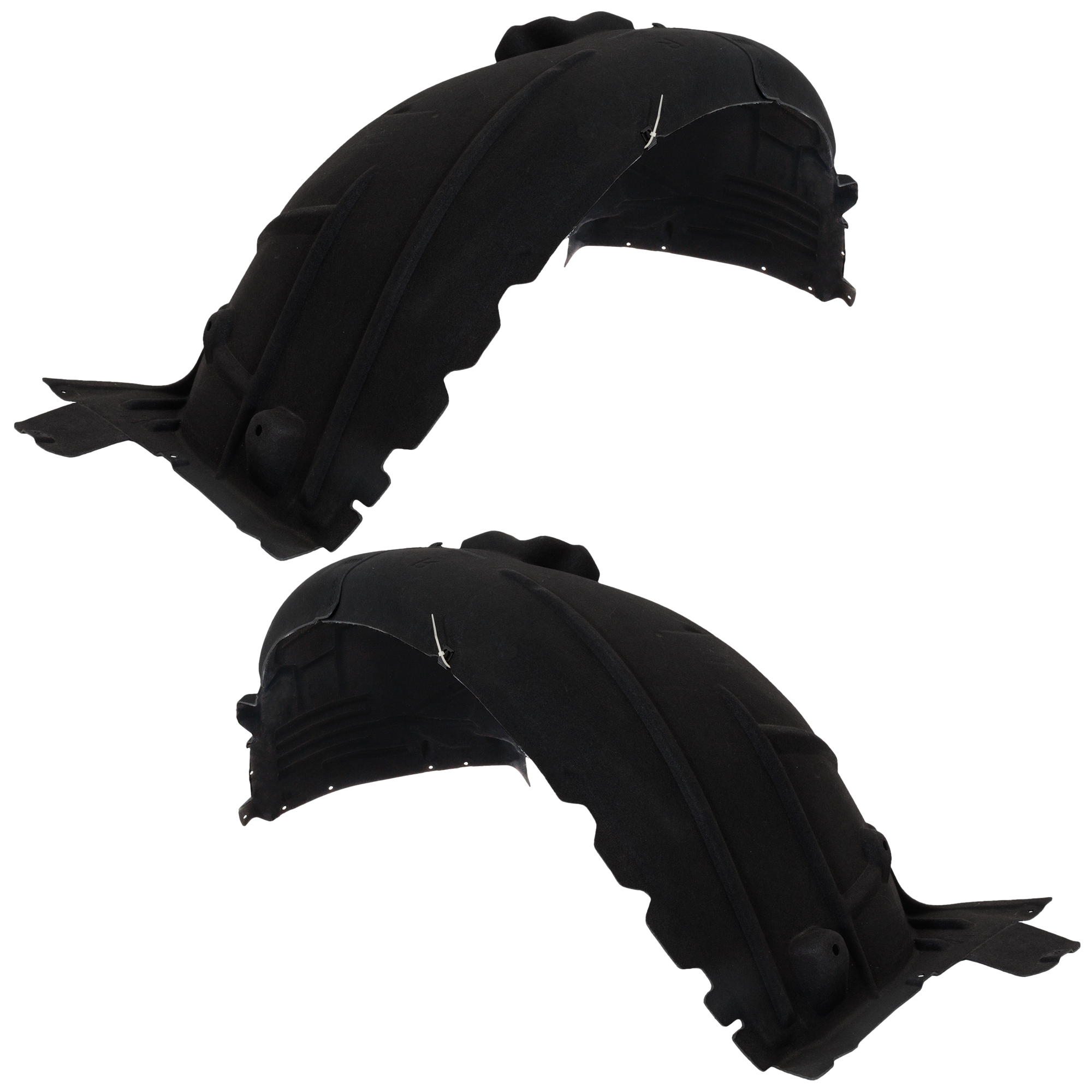 AM A6 QUATTRO 19-23 FRONT FENDER LINER RH AND LH Plastic Heated Form SKU SET RA22210045 Partslink AU1249150 AU1248150 OEM 4K0821172Q 4K0821171M