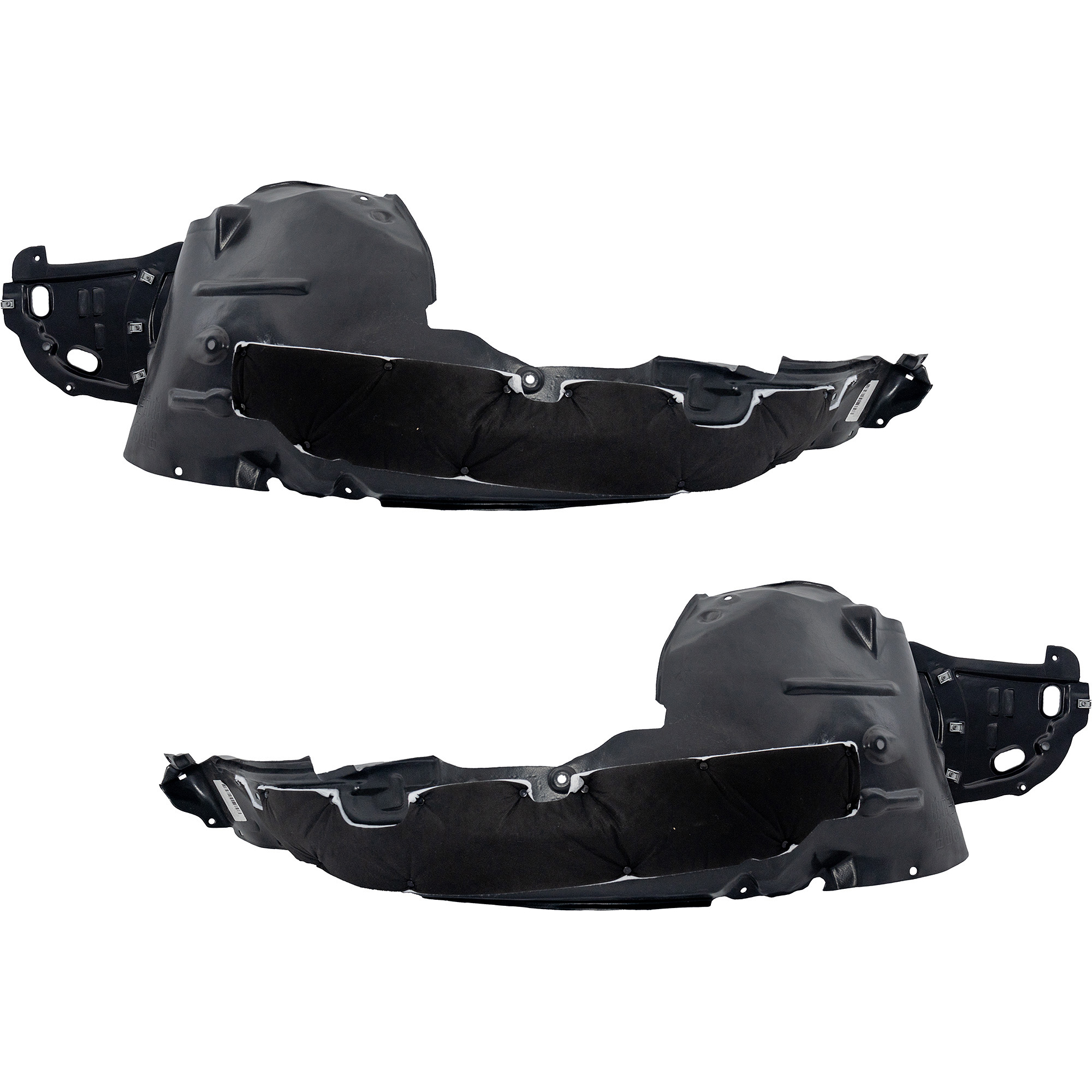 AM TLX 15-17 FRONT FENDER LINER RH AND LH Polypropylene Injection Form CAPA SKU SET RA22210065Q Partslink AC1248137C AC1249137C OEM 74100TZ3A00-74150TZ3A00
