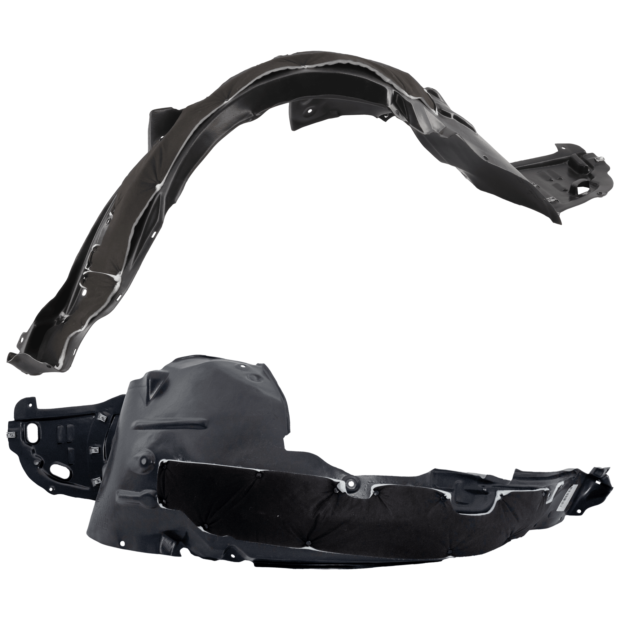 AM TLX 15-17 FRONT FENDER LINER RH AND LH Polypropylene Injection Form SKU SET RA22210065 Partslink AC1248137 AC1249137 OEM 74100TZ3A00-74150TZ3A00