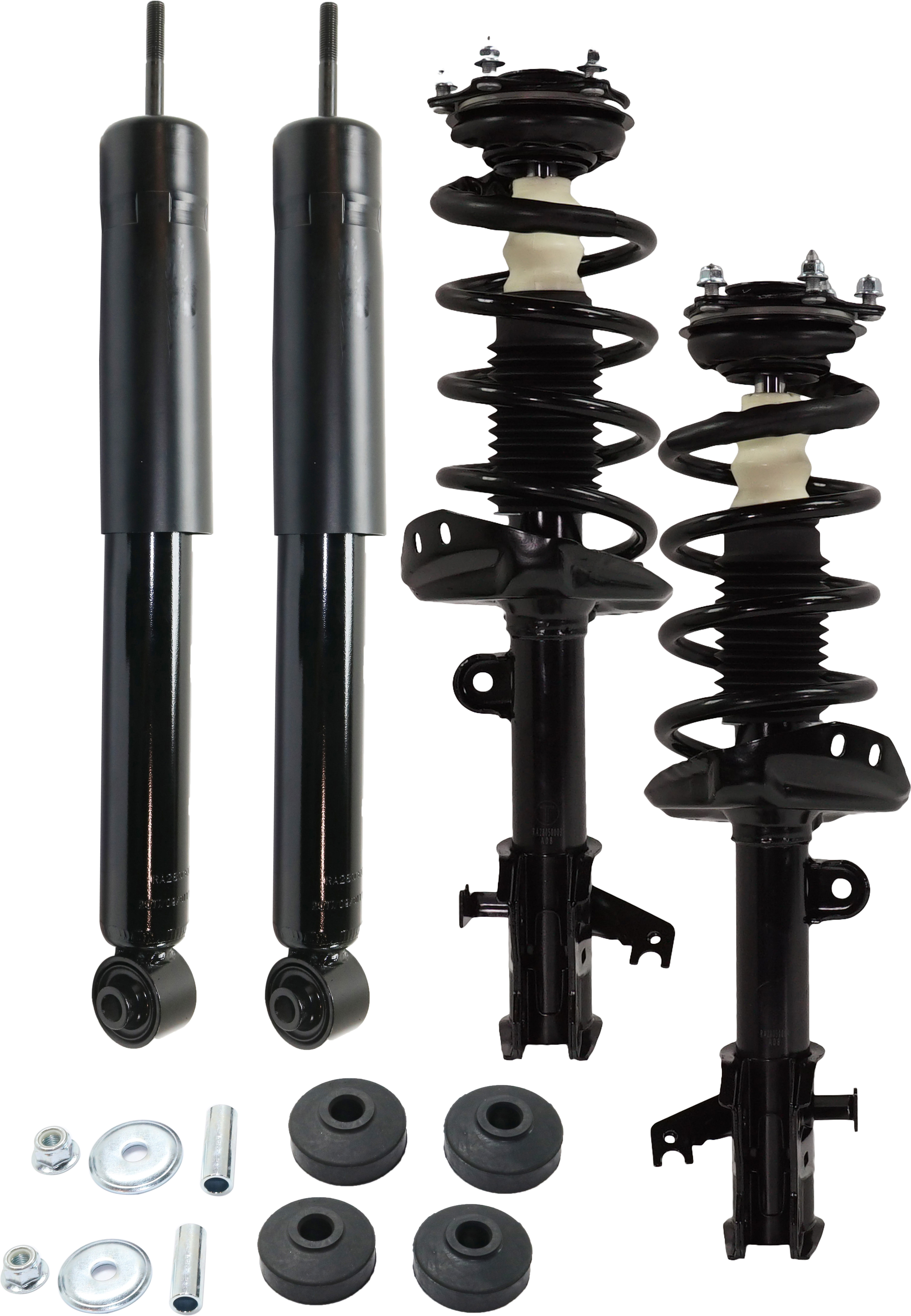 AM RDX 07-12 FRONT AND REAR SHOCK AND FULLY LOADED STRUT RH AND LH Gas Charged Twin tube Set of 4 SKU SET RA28050003-4 OEM 52610STKA03-52610STKA02 G57479