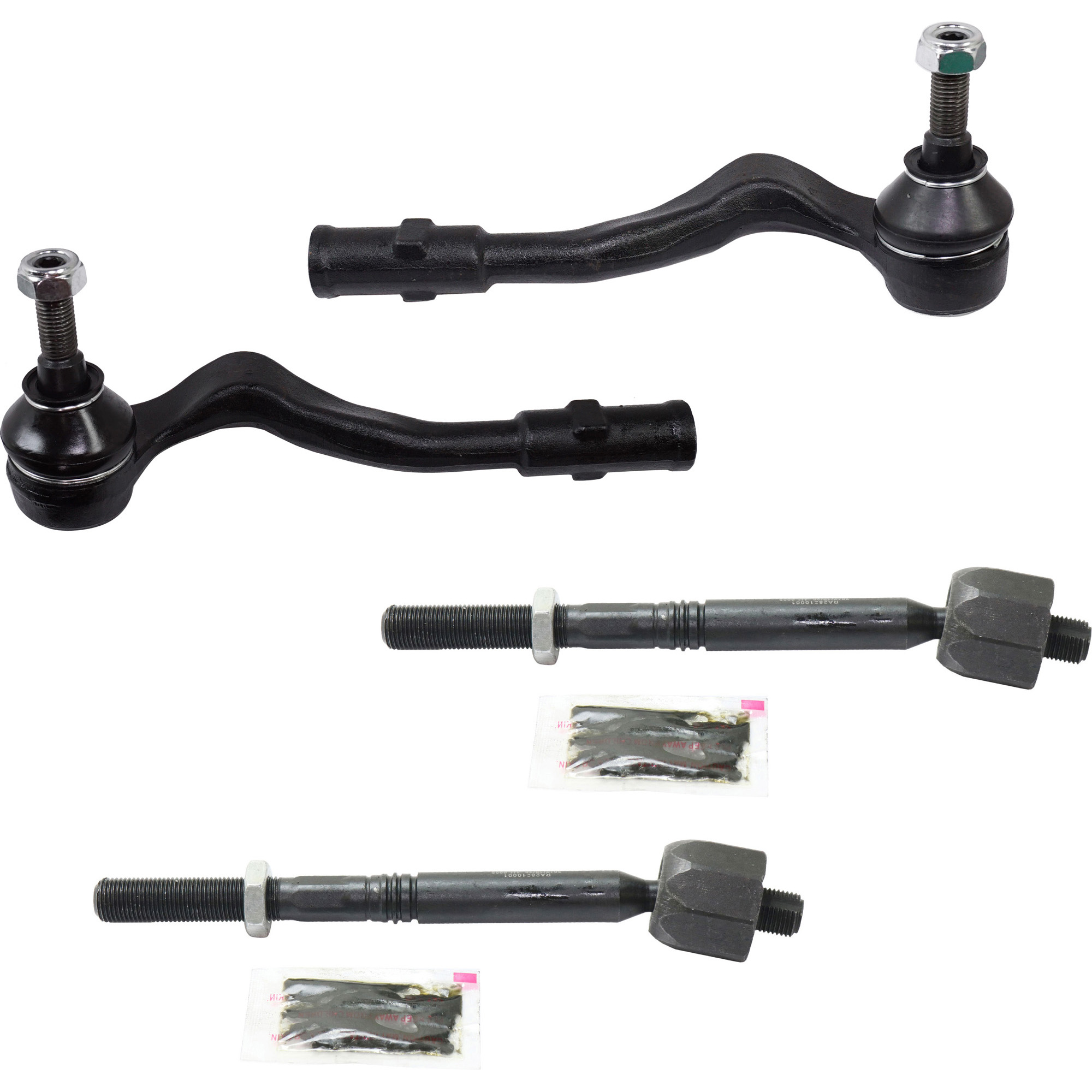 AM A5 QUATTRO 08-16 S5-08-17 FRONT TIE ROD RH AND LH Inner and Outer SKU SET RA28210001-4 OEM 4H0422810A 8K0422817A 8K042281