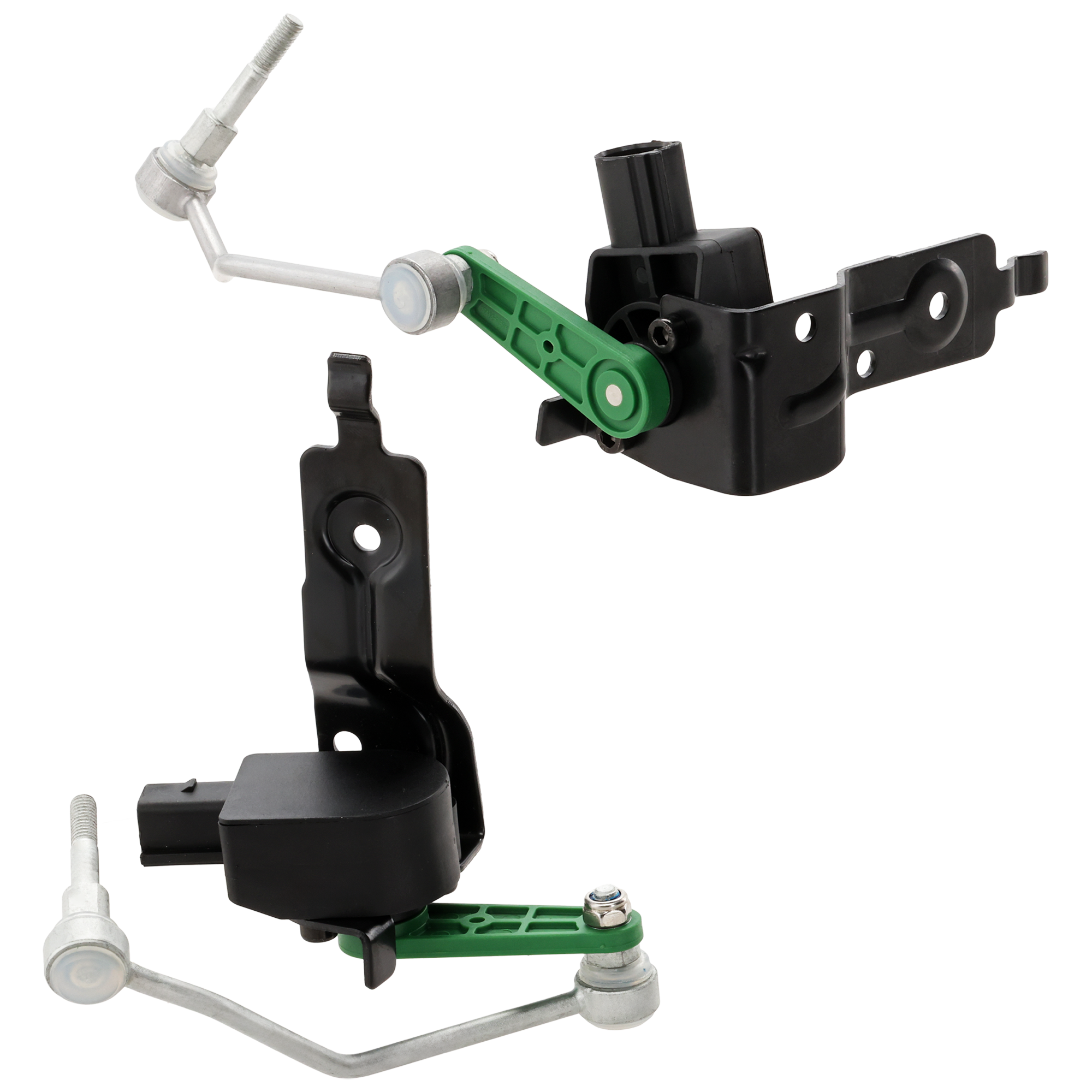 AM A6 QUATTRO 05-11 A6-06-11 FRONT SUSPENSION RIDE HEIGHT SENSOR RH AND LH Black Plastic SKU SET RA32840007 OEM 4F0941285B 4F0941286B