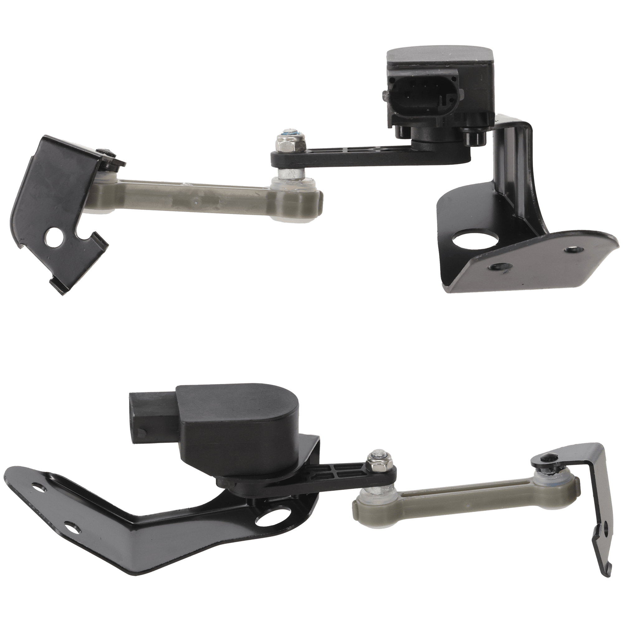 AM A8 QUATTRO 04-10 PHAETON 04-06 REAR SUSPENSION RIDE HEIGHT SENSOR RH AND LH Black Plastic SKU SET RA32850003 OEM 4E0616571D 4E0616571E 4E061657