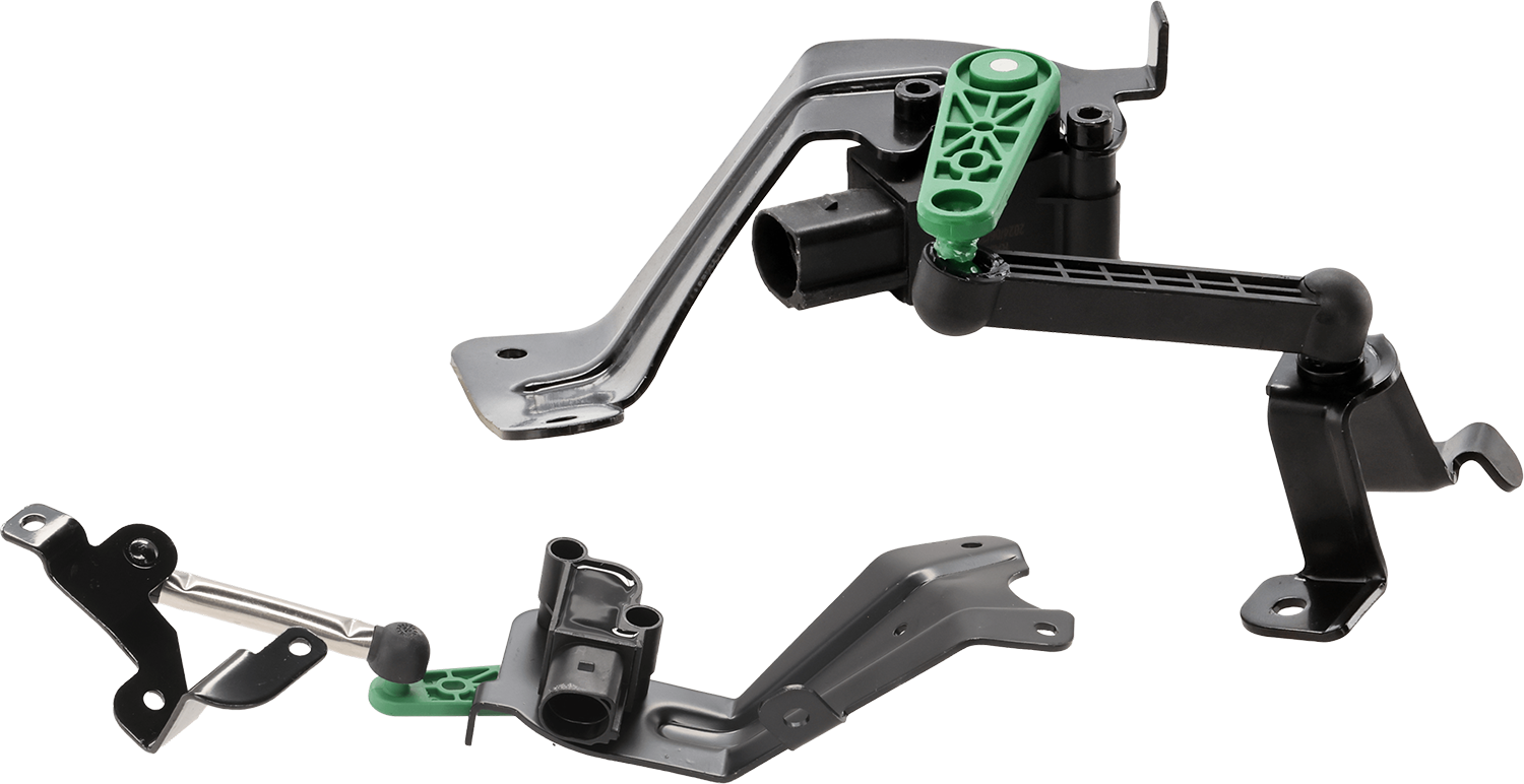 AM TIGUAN 18-18 REAR SUSPENSION RIDE HEIGHT SENSOR RH AND LH w Poles FWD Black Plastic SKU SET RA32850009 B