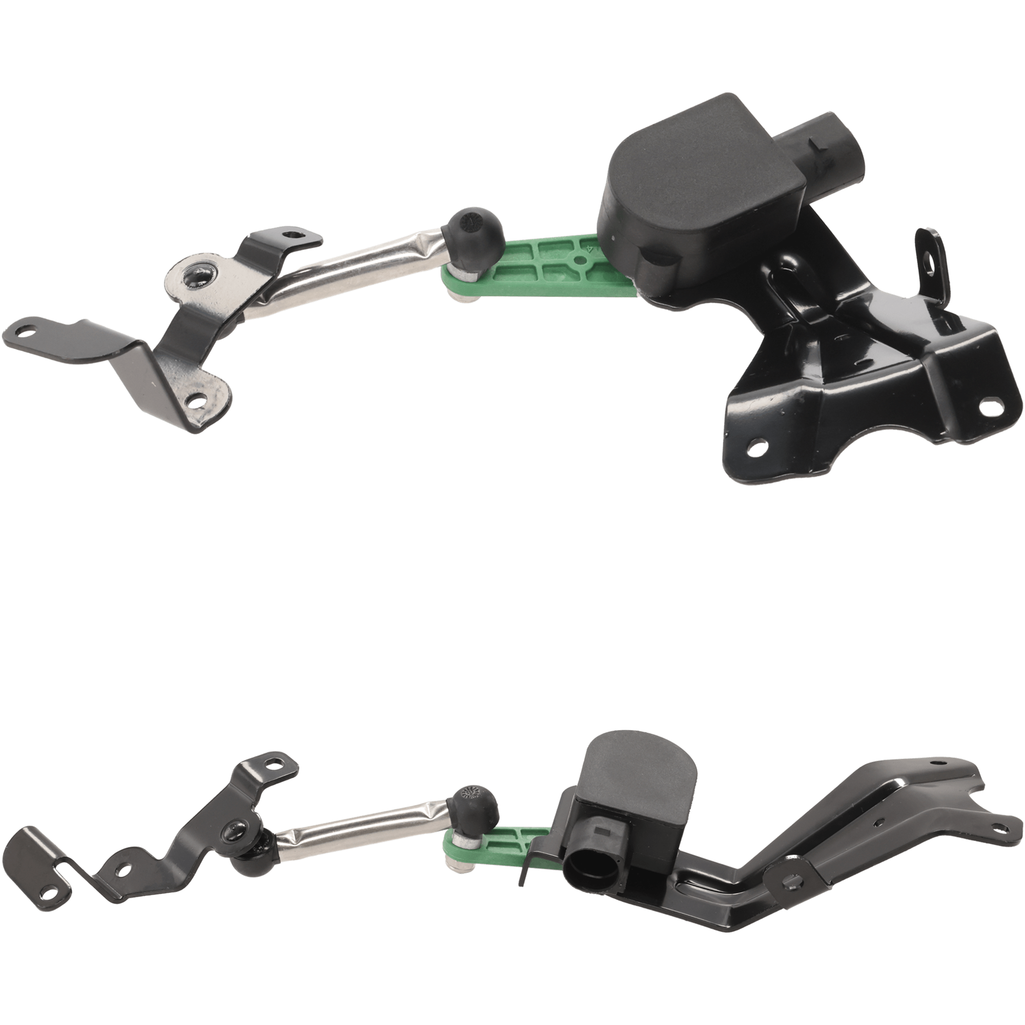 AM TT QUATTRO 08-15 REAR SUSPENSION RIDE HEIGHT SENSOR RH AND LH AWD 4 Terminal Quantity Black Plastic SKU SET RA32850011 OEM 8J0941309A 8J0941310A