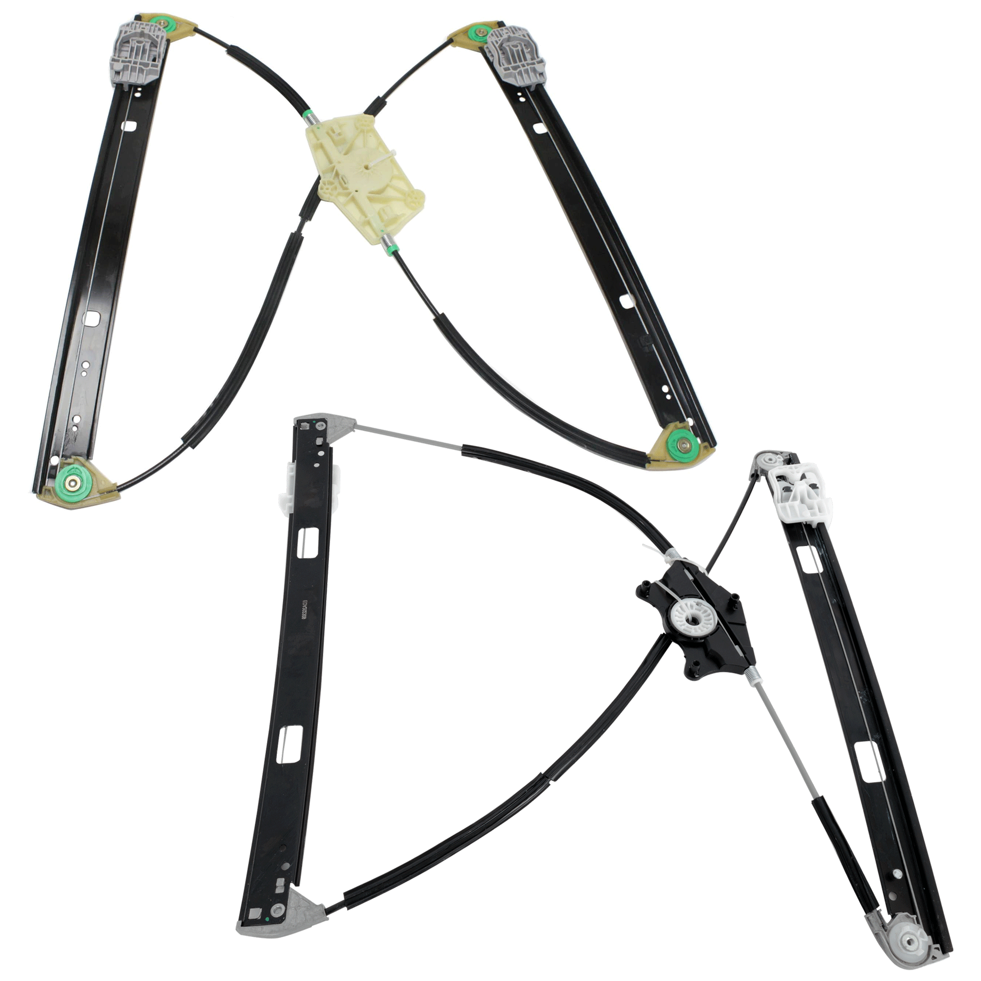 AM Q7-11-15 FRONT AND REAR WINDOW REGULATOR LH Power w o Motor From 11-8-10 SKU SET RA46290040 OEM 4L0837461G 4L0839461A