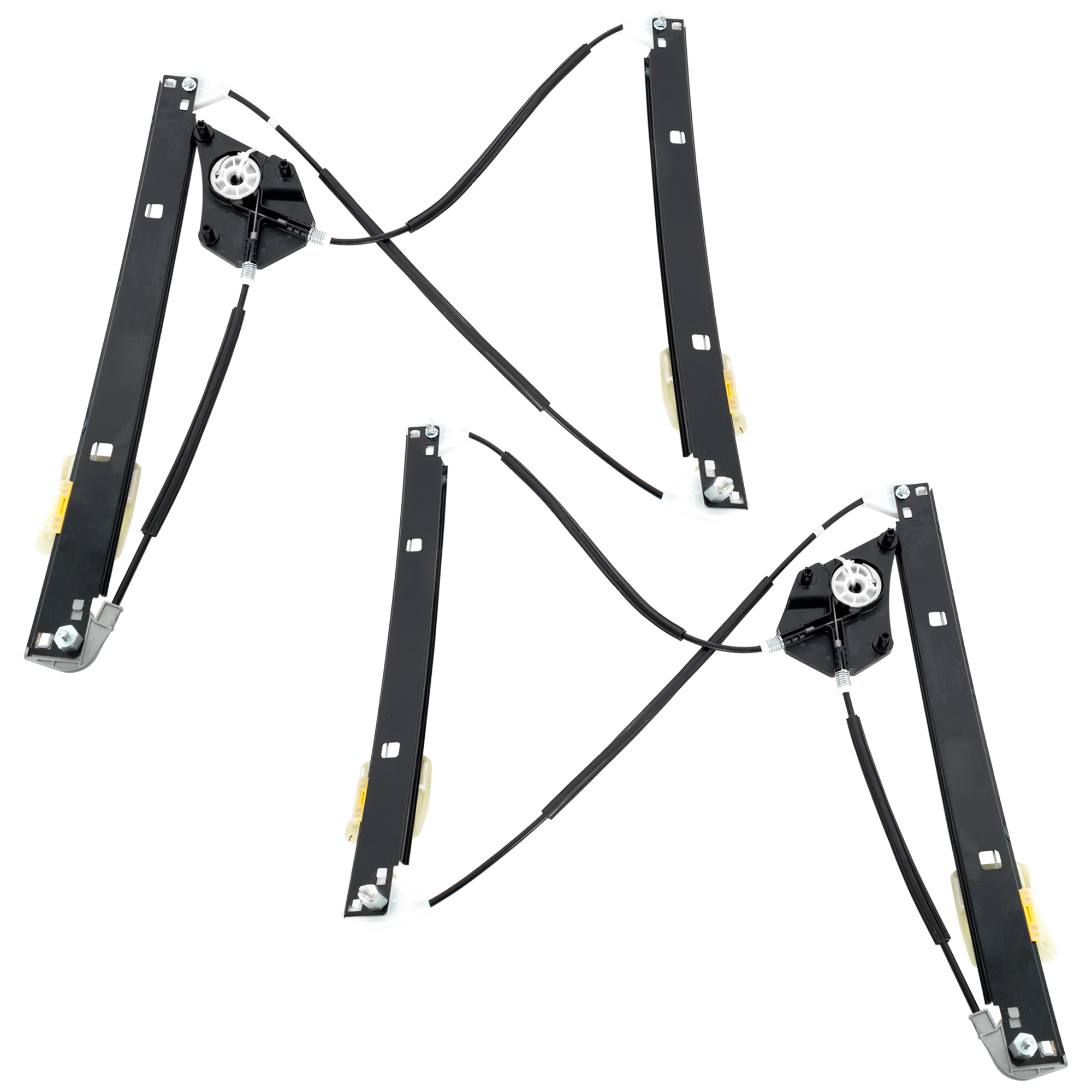 AM Q3-15-18 FRONT WINDOW REGULATOR RH AND LH Power w o Motor SKU SET RA46290041 OEM 8U0837462-8U0837461
