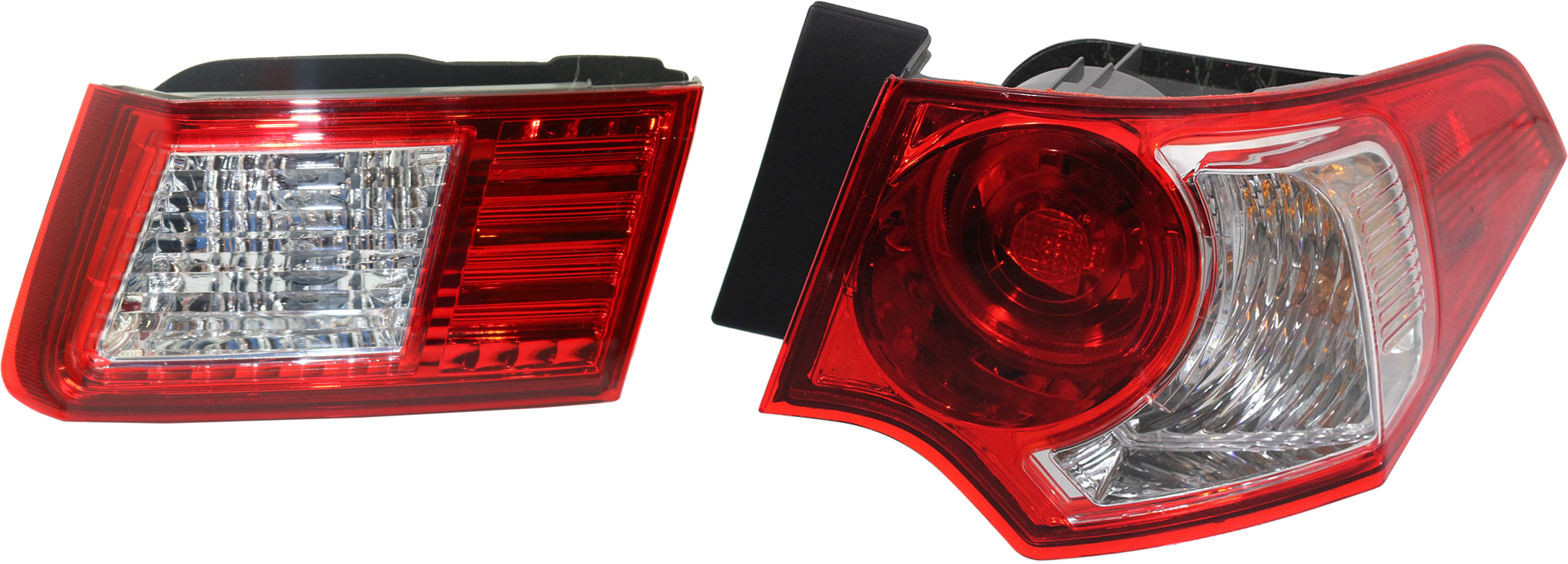 AM TSX 09-10 TAIL LAMP RH Inner and Outer Set of 2 Assembly Sedan SKU SET RA73130001-2 Partslink AC2801113 AC2803110 OEM 33500TL0A01-34150TL2A01