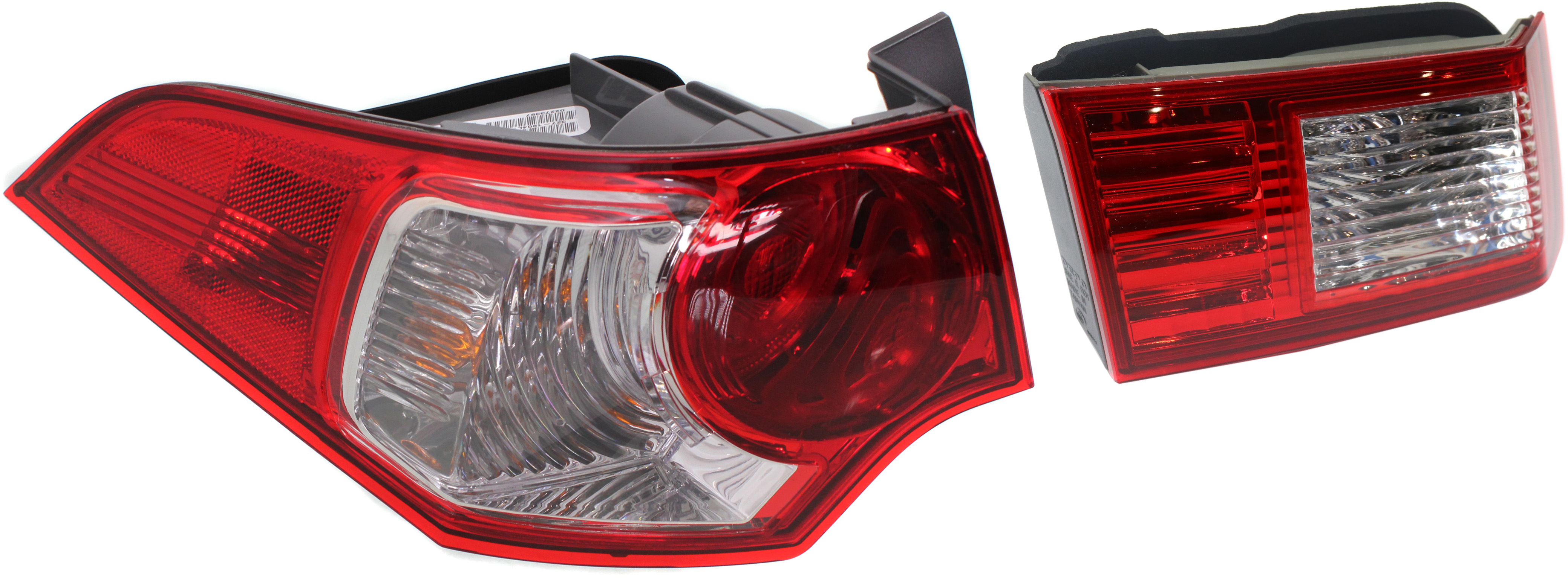 AM TSX 09-10 TAIL LAMP LH Inner and Outer Set of 2 Assembly Sedan SKU SET RA73130002-2 Partslink AC2800113 AC2802110 OEM 33550TL0A01-34155TL2A01