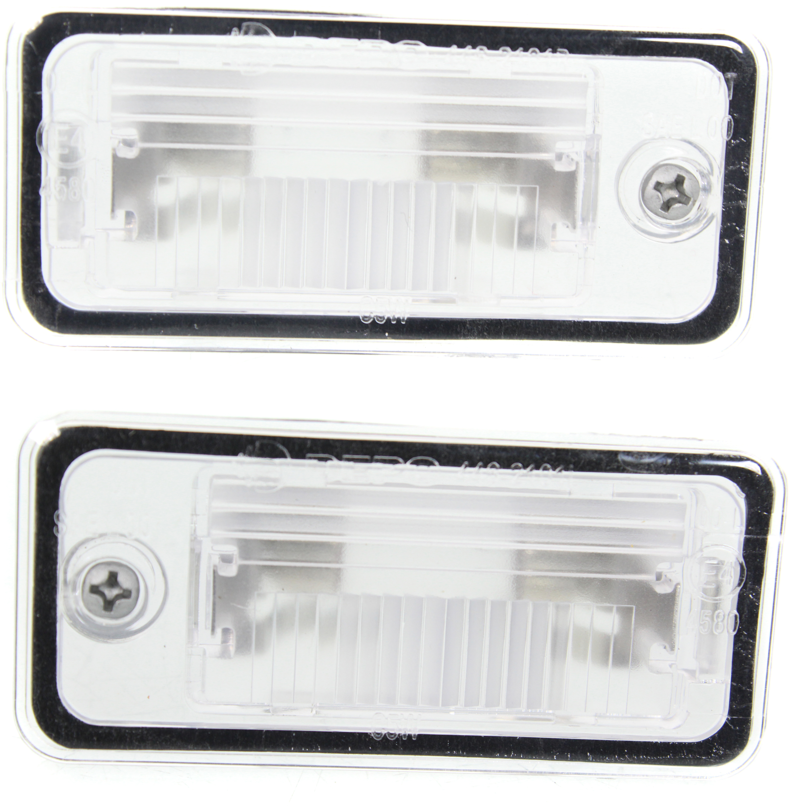 AM A6 QUATTRO 05-11 S8 A8 QUATTRO 08-18 LICENSE PLATE LIGHT Rear RH and LH Assembly SKU SET RA73290003 Partslink AU2870100 AU2870101 OEM 8E0943021B 8E0943022B