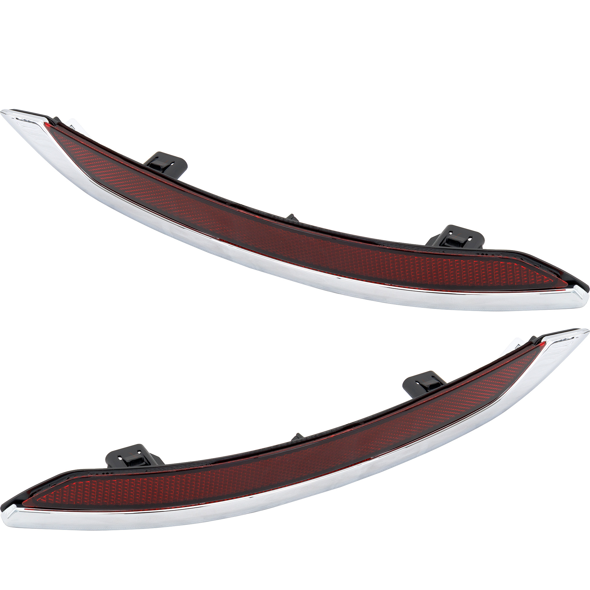 AM TLX 15-20 REAR BUMPER REFLECTOR RH AND LH Lens and Housing 18-20 USA Built Vehicle 2.4L Eng Base Model CAPA SKU SET RA73490009UQ Partslink AC1185106C AC1184106C OEM 33505TZ3A01-33555TZ3A01