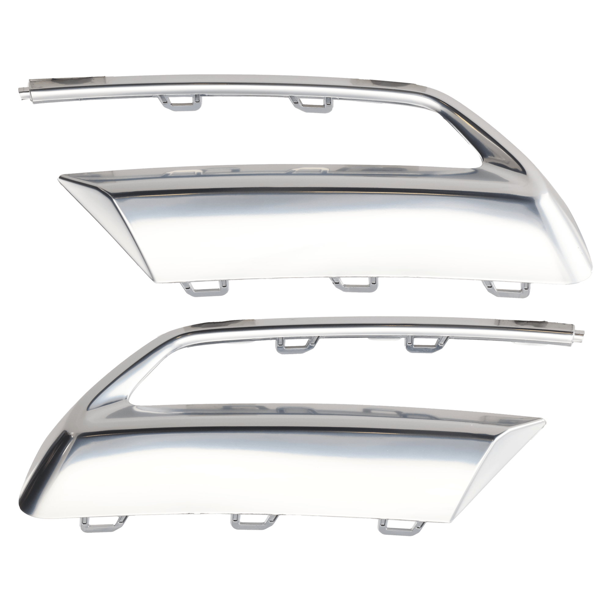 AM Q5-21-23 REAR BUMPER MOLDING RH AND LH Spoiler Trim Chrome w o S Line Package SKU SET RA76350017 Partslink AU1146102 AU1147102 OEM 80A8530533Q7-80A8530543Q7