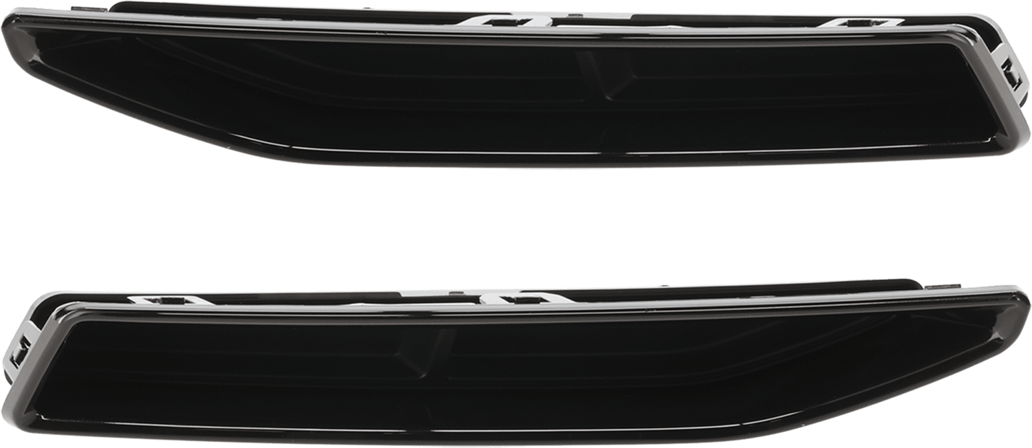 AM Q3-19-23 REAR BUMPER MOLDING RH AND LH Diffuser Gloss Black w o S Line Package SKU SET RA76350021 Partslink AU1146104 AU1147104 OEM 83A807763T94-83A807764T94