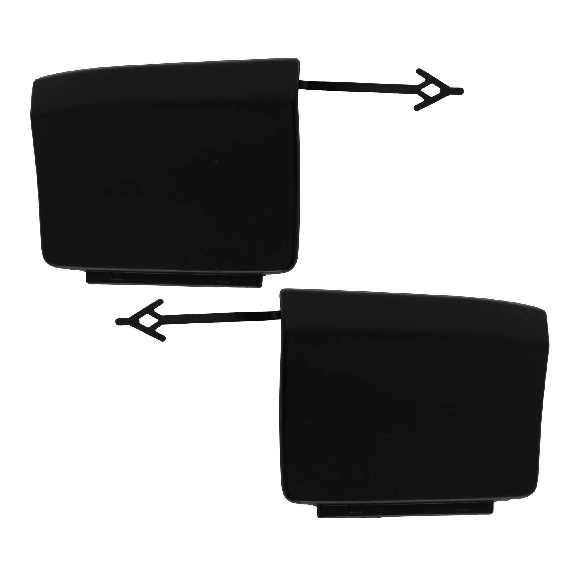 AM SQ5 Q5-21-23 REAR TOW HOOK COVER RH AND LH Primed Plastic SKU SET RA76690009 Partslink AU1129109 AU1129110 OEM 80A807441DGRU 80A807442DGRU