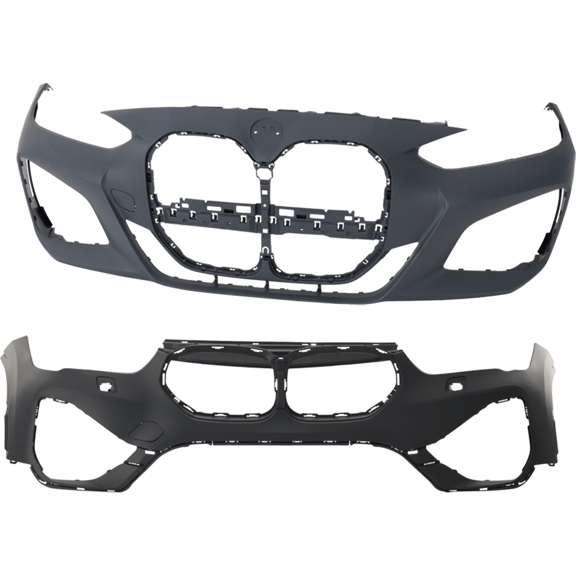 AM 430I 430I XDRIVE M440I M440I XDRIVE 21-24 FRONT AND REAR BUMPER COVER Primed 430i M Sport Line Front w Parking Assist Rear w o Parking Assist SKU SET RB01030142P A