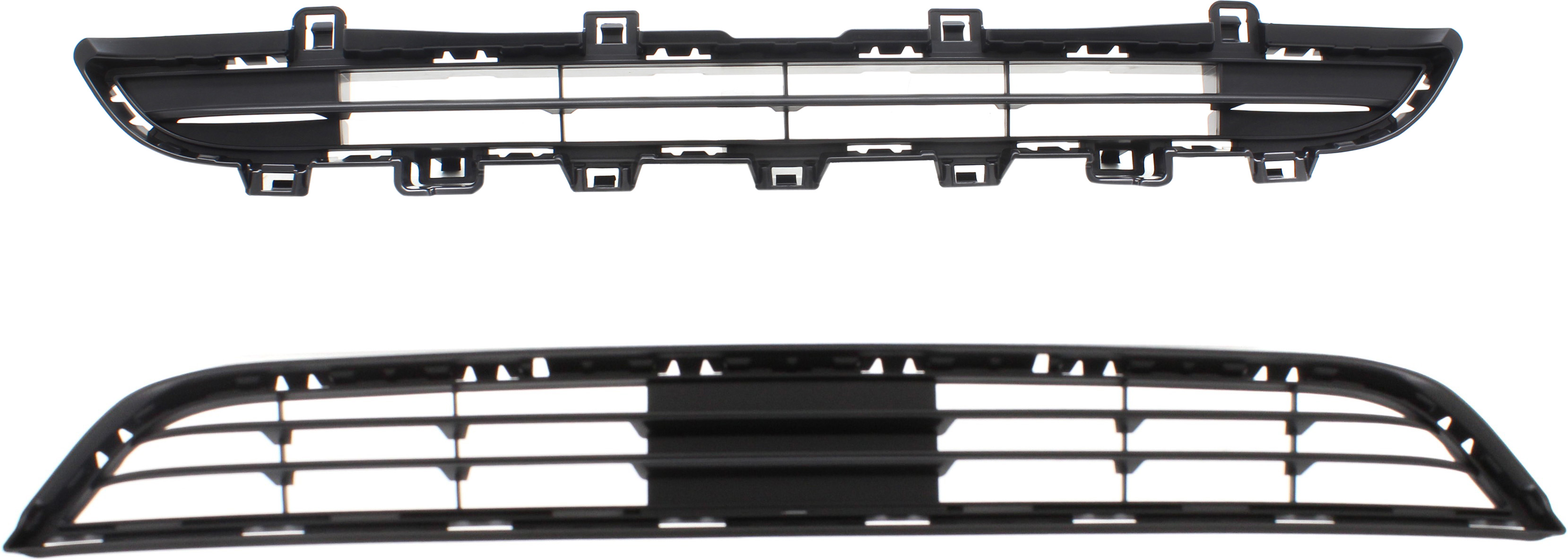 AM X3-15-17 FRONT BUMPER GRILLE Center Upper and Lower Textured Black SKU SET RB01530005-2 Partslink BM1036163 BM1036161 OEM 51117338476-51117338493