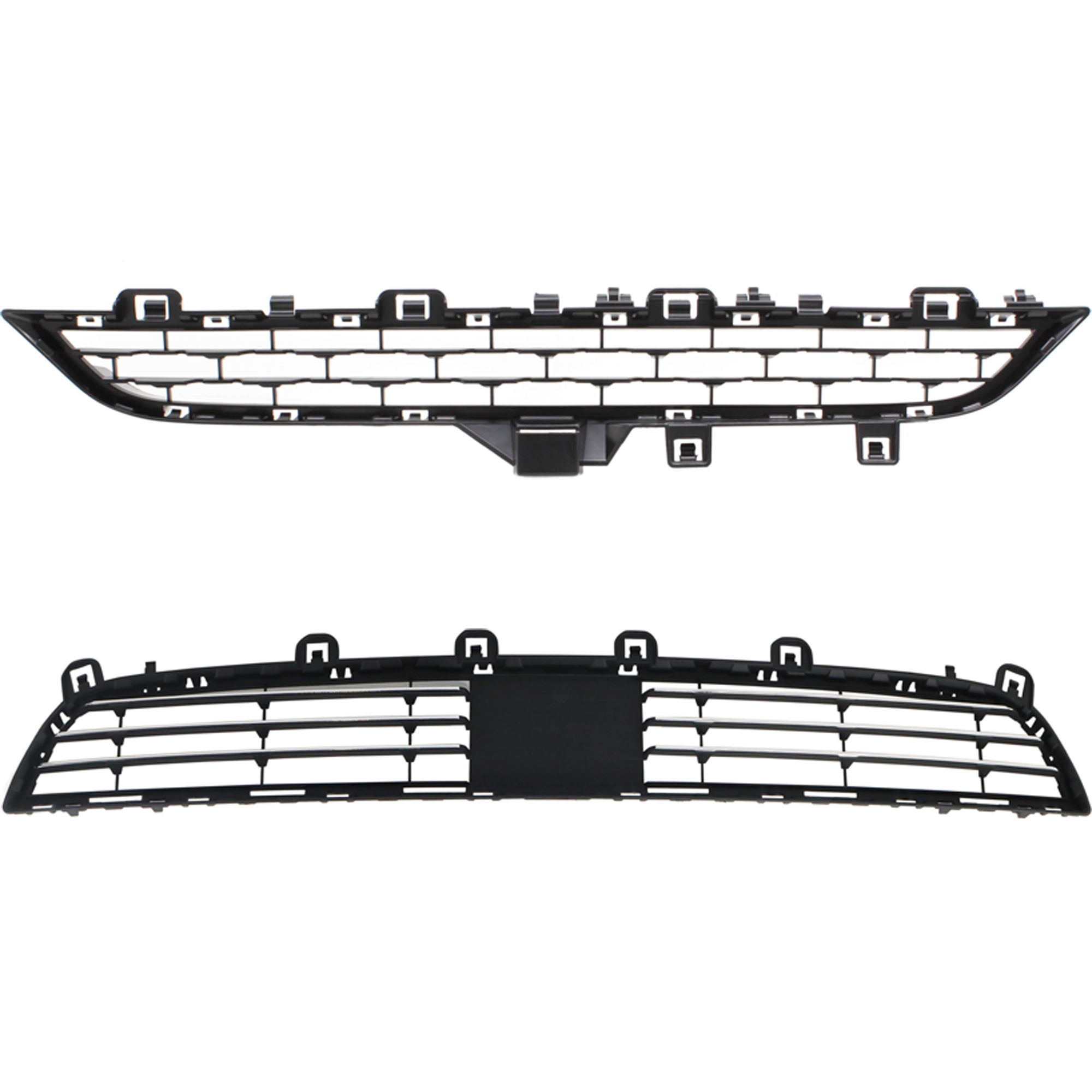 AM X5-14-18 FRONT BUMPER GRILLE Center Upper and Lower Aluminum Luxury Line w o M Sport Pkg w ACC SKU SET RB01530025 B
