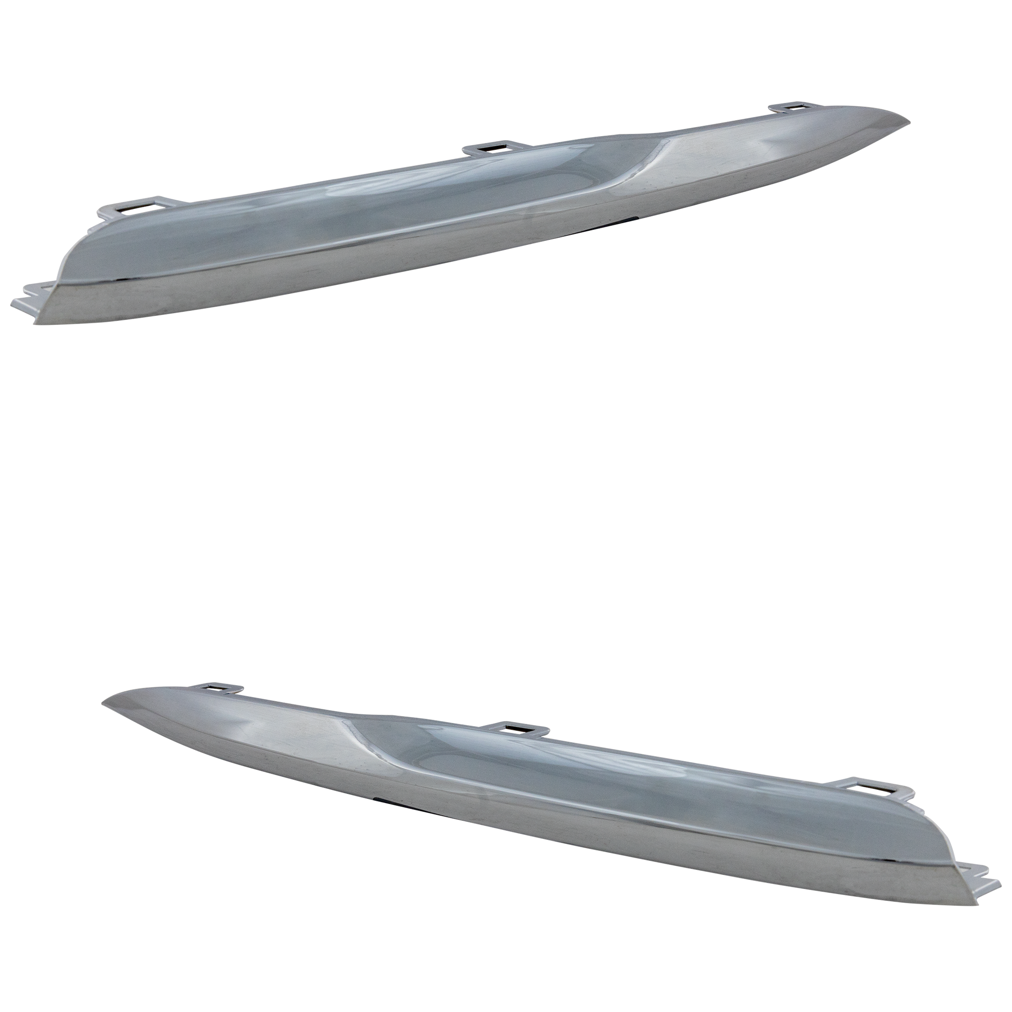 AM 3 SERIES 16-19 FRONT BUMPER GRILLE MOLDING RH AND LH Lower Chrome Luxury Line w o M Sport Package 16-18 Sedan Wagon SKU SET RB01540003 Partslink BM1047139 BM1046139 OEM 51117396842-51117396841
