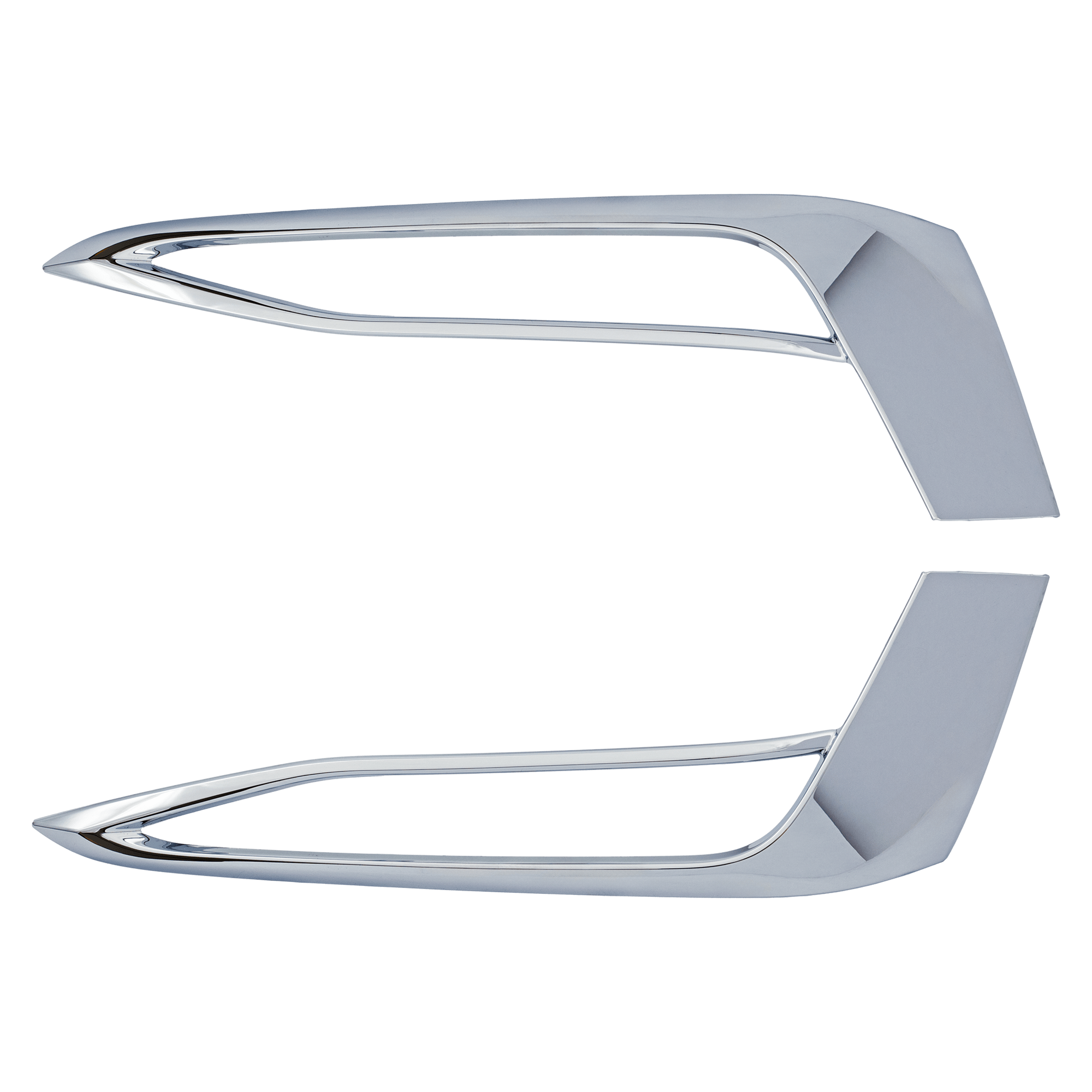 AM 5 SERIES 17-20 FRONT BUMPER GRILLE MOLDING RH AND LH Chrome w o M Package w Luxury Package Sedan SKU SET RB01540015 Partslink BM1046144 BM1047144 OEM 51117385283-51117385284