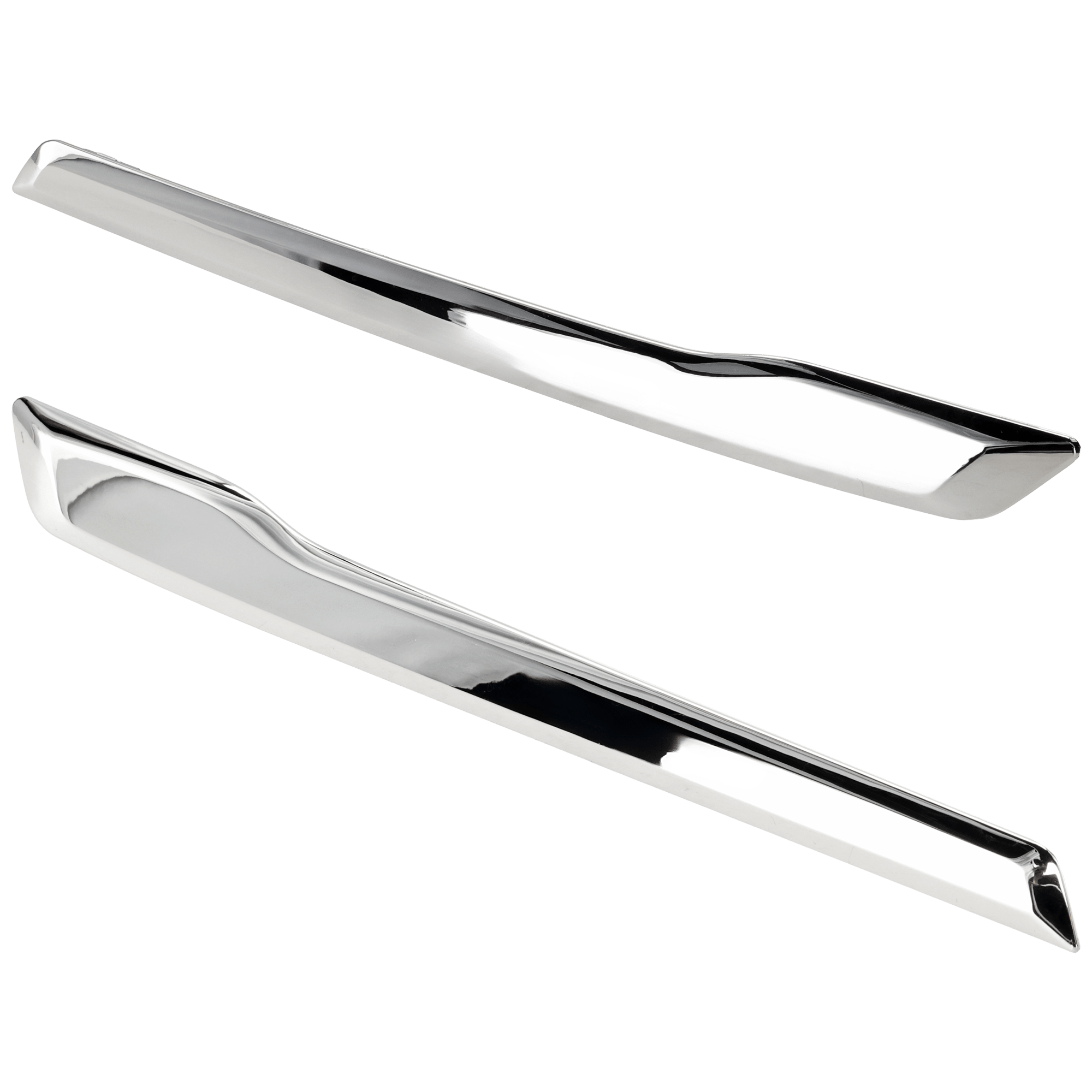 AM X3-18-21 FRONT BUMPER GRILLE MOLDING RH AND LH Trim Molding Chrome Luxury Line Without M Sport Package 30i Model SKU SET RB01540019 Partslink BM1046147 BM1047147 OEM 51117442493-51117442494