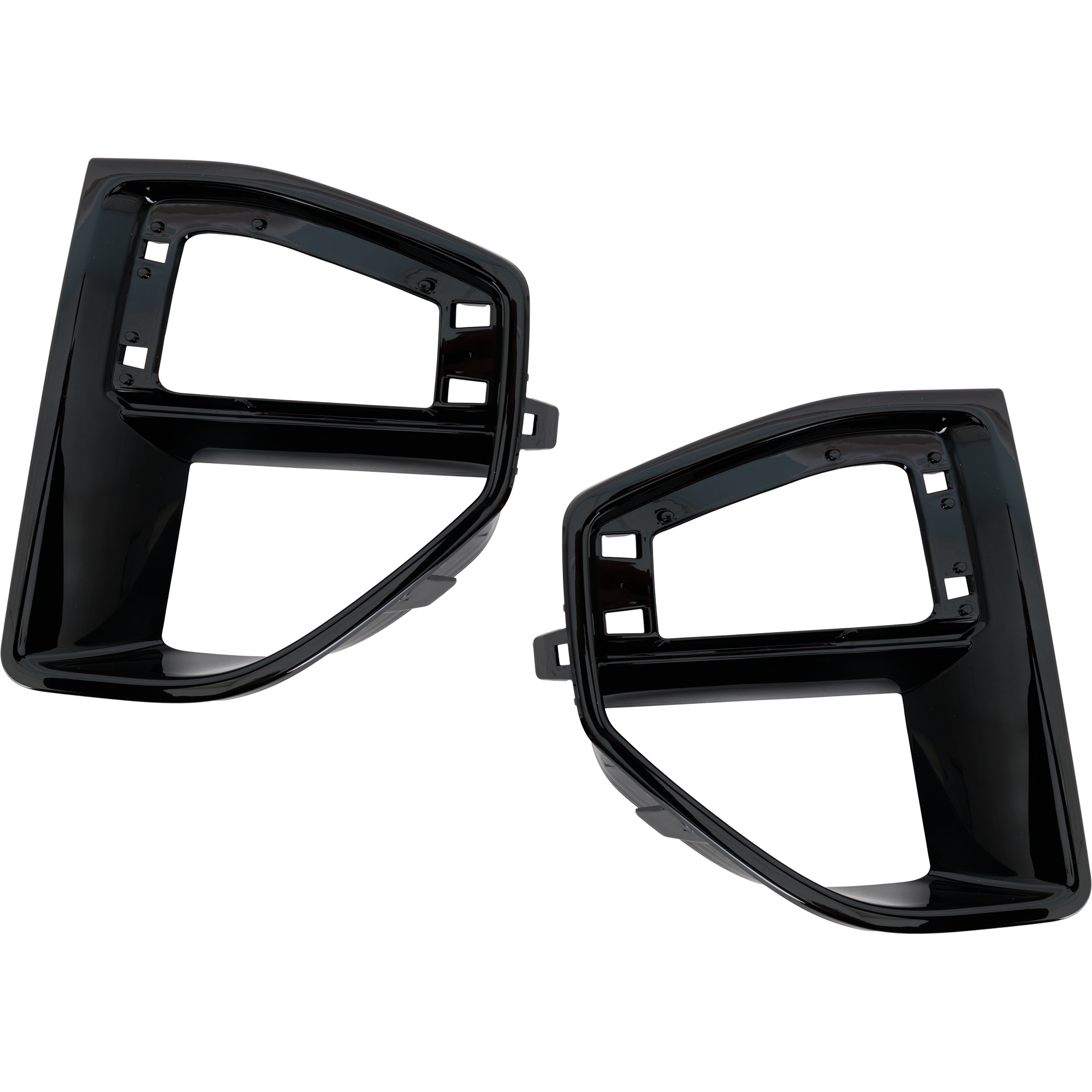 AM X5-19-23 FRONT BUMPER GRILLE MOLDING RH AND LH Opening Trim Painted Black w M Sport Package SKU SET RB01540025 Partslink BM1038248 BM1039248 OEM 51118074269-51118074270