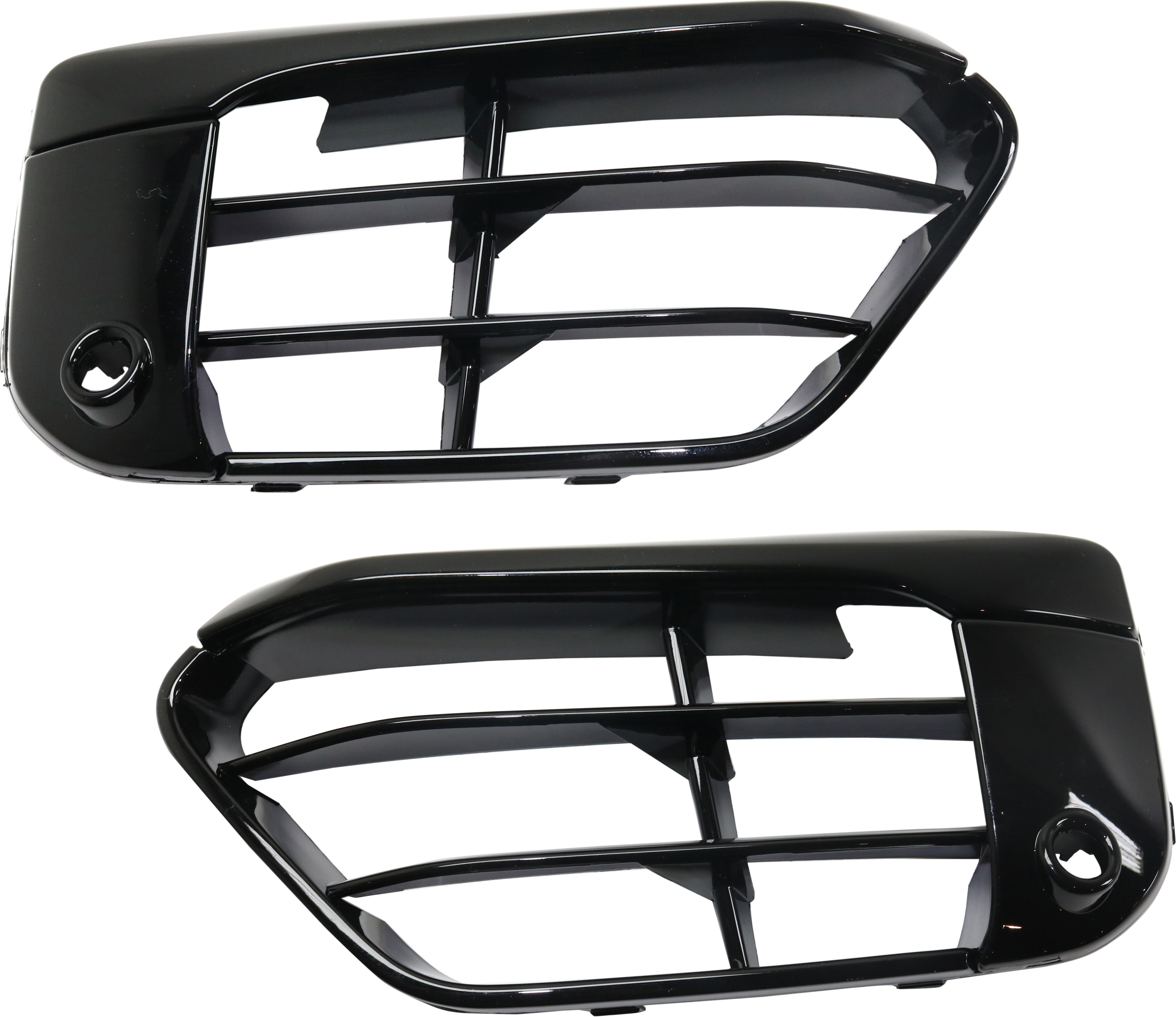 AM X1-16-18 FRONT BUMPER GRILLE RH AND LH Gloss Black SKU SET RB01550019 Partslink BM1039202 BM1038202 OEM 51117453984-51117453983