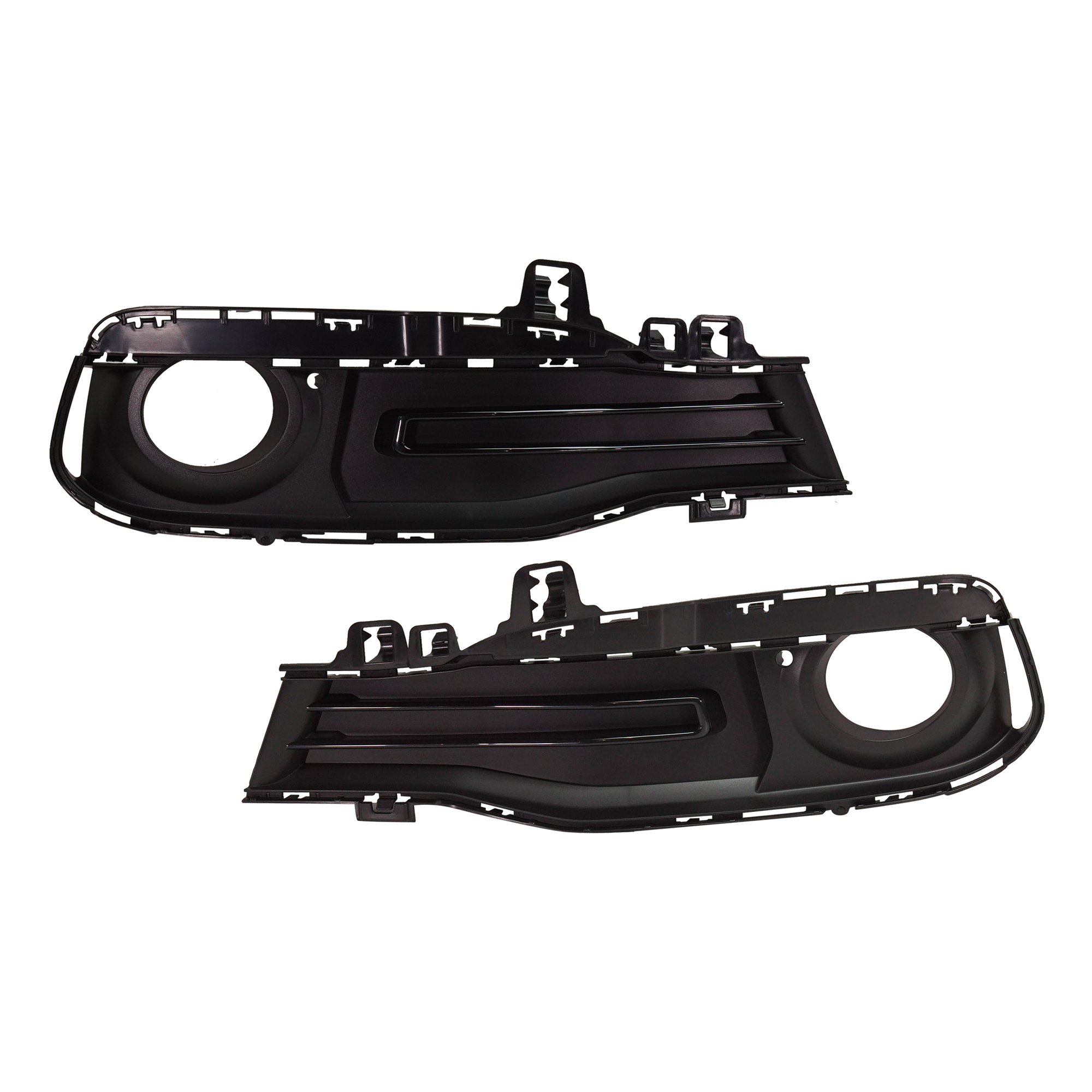 AM 328D 16-19 FRONT BUMPER GRILLE RH Standard Luxury Modern Line SKU SET RB01550043 Partslink BM1039181 BM1038181 OEM 51117396858-51117396857