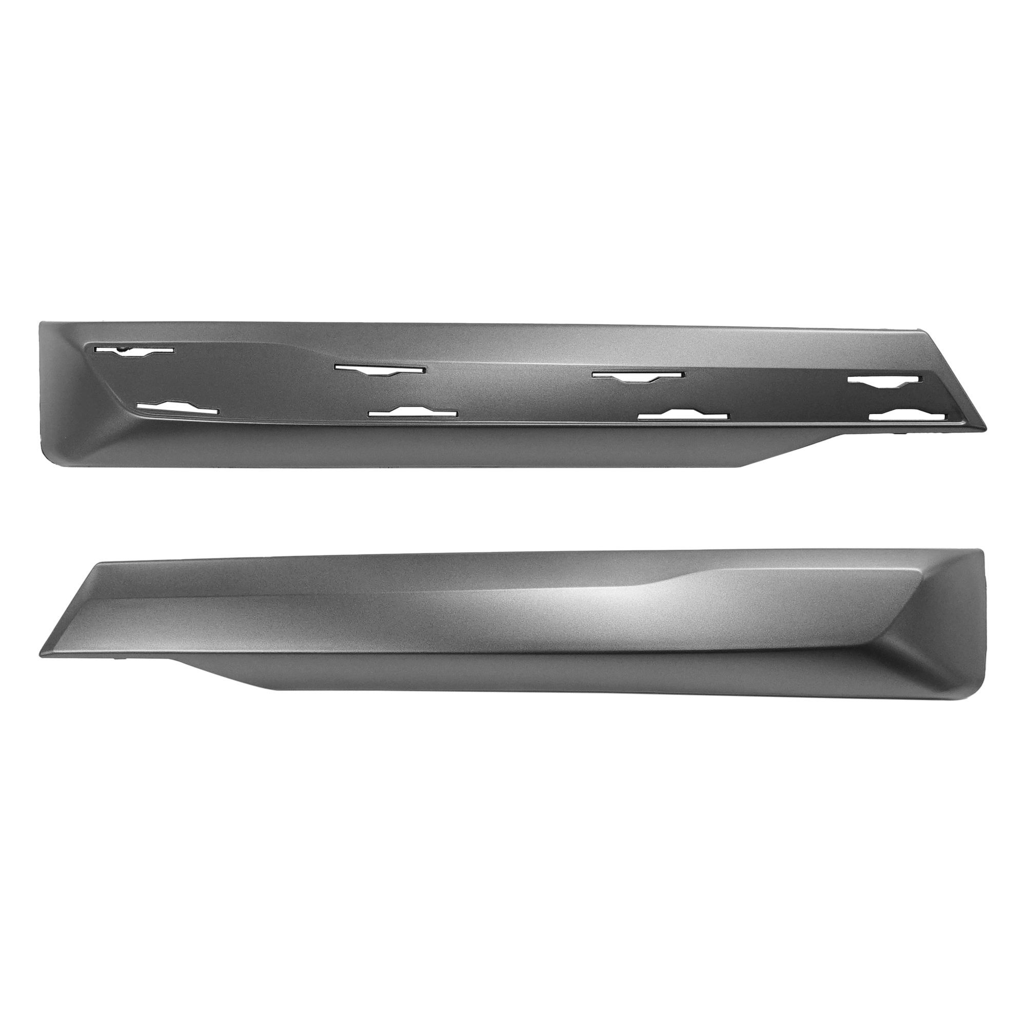 AM X3-18-21 FRONT BUMPER MOLDING RH AND LH Grille Trim Primed Silver Luxury Line w o M Sport Package 30I Model SKU SET RB01610007 Partslink BM1047149 BM1046149 OEM 5-111-743-913-251-110-000-000