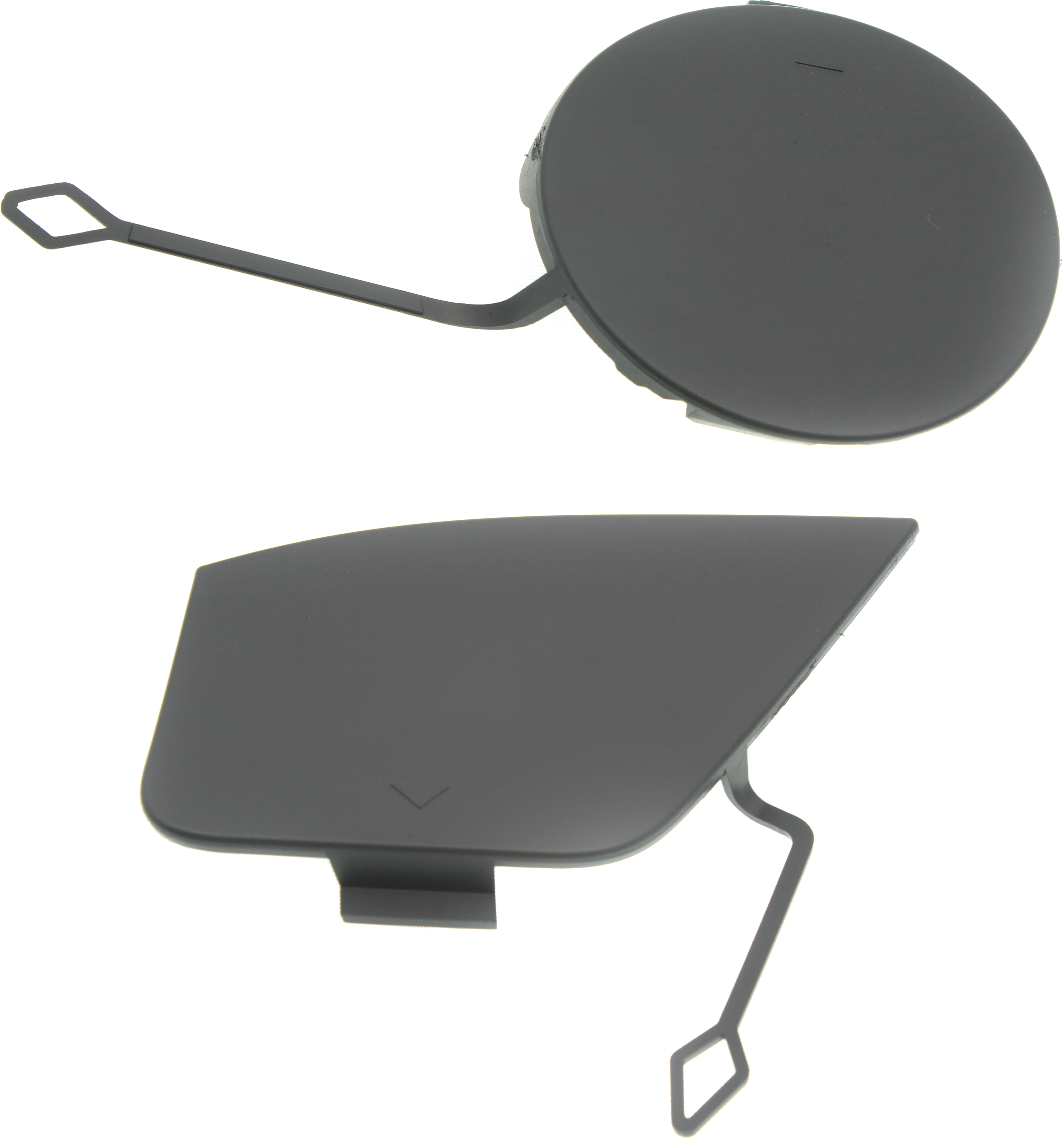 AM 5 SERIES 17-20 FRONT AND REAR BUMPER TOW HOOK COVER Set of 2 Primed w M Pkg SKU SET RB01840006 Partslink BM1029149 BM1129130 OEM 51118069068-51128064713