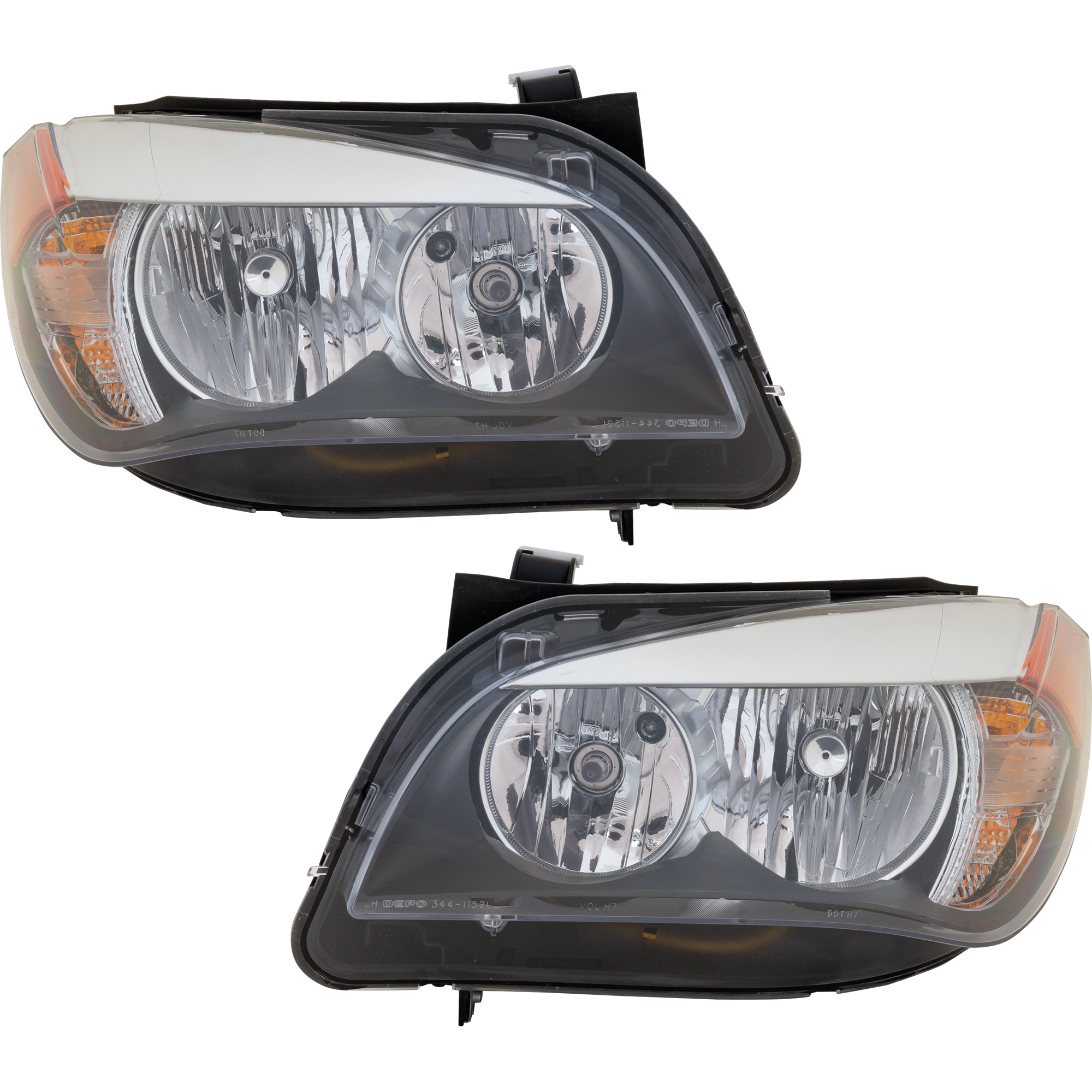 AM X1-13-15 HEAD LAMP RH AND LH Assembly Halogen SKU SET RB10010003 OEM 63117290238 PFM 63117290237 PF