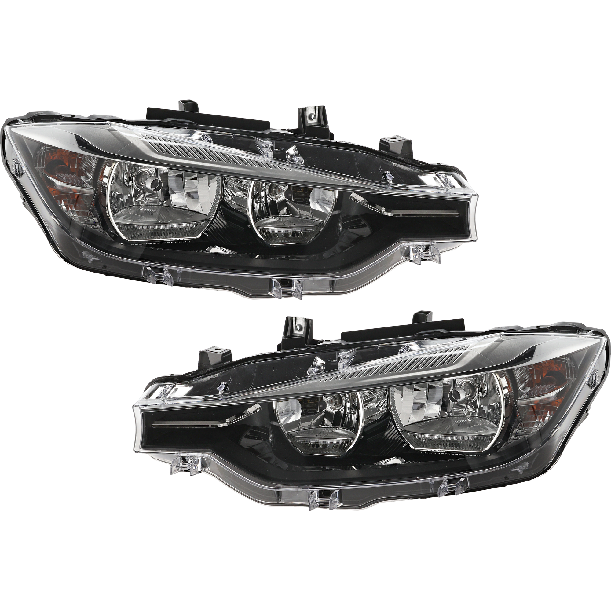 AM 3 SERIES 16-19 HEAD LAMP RH AND LH Assembly Halogen w o HID Option CAPA SKU SET RB10010007Q OEM 63117365600 PFM 63117365599 PF