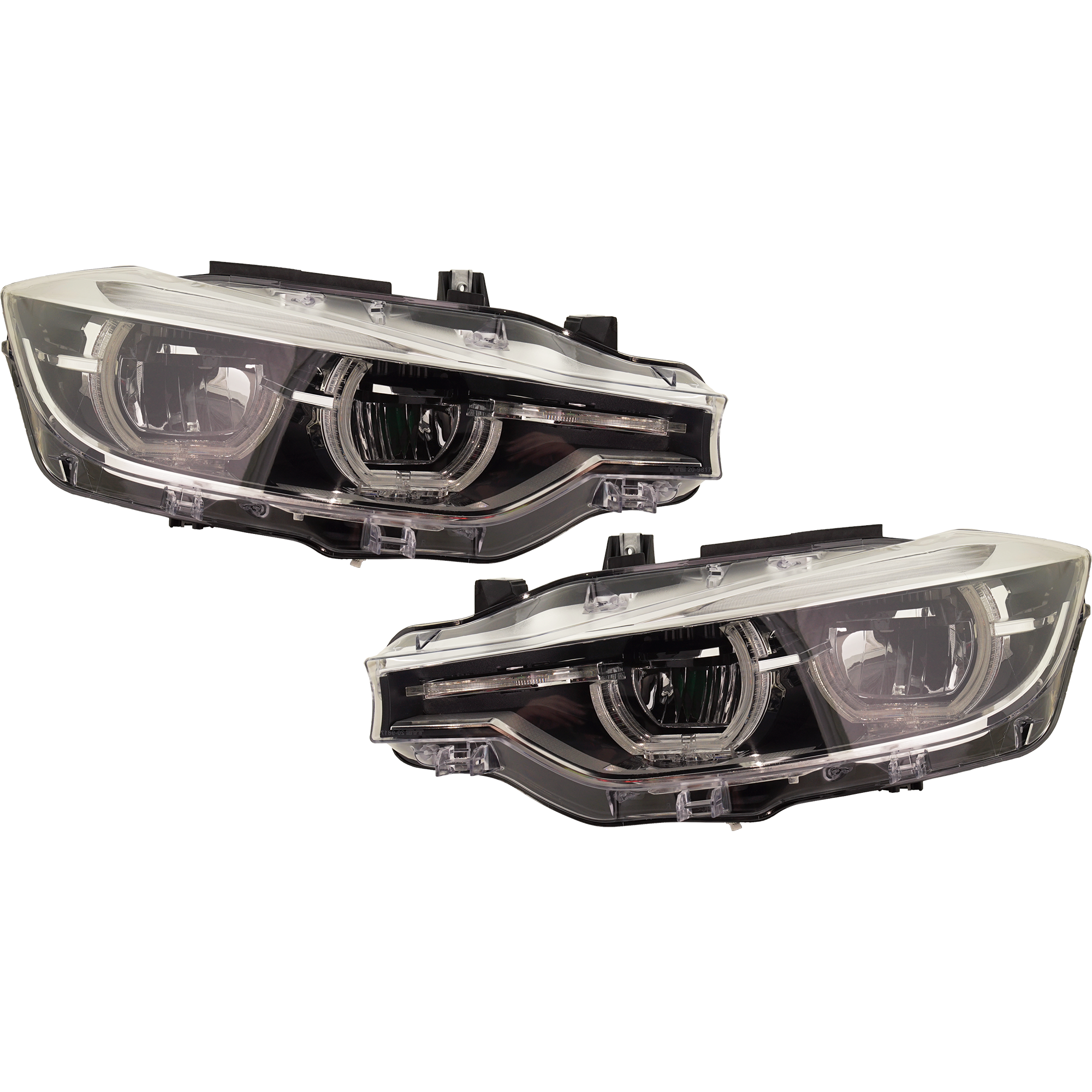 AM 3 SERIES 16-19 HEAD LAMP RH AND LH Assembly LED w o Adaptive Headlights Standard Luxury Line Model Sedan 16-18 Wagon SKU SET RB10010021 Partslink BM2502187 BM2503187 OEM 63117419629-633117419629-63117